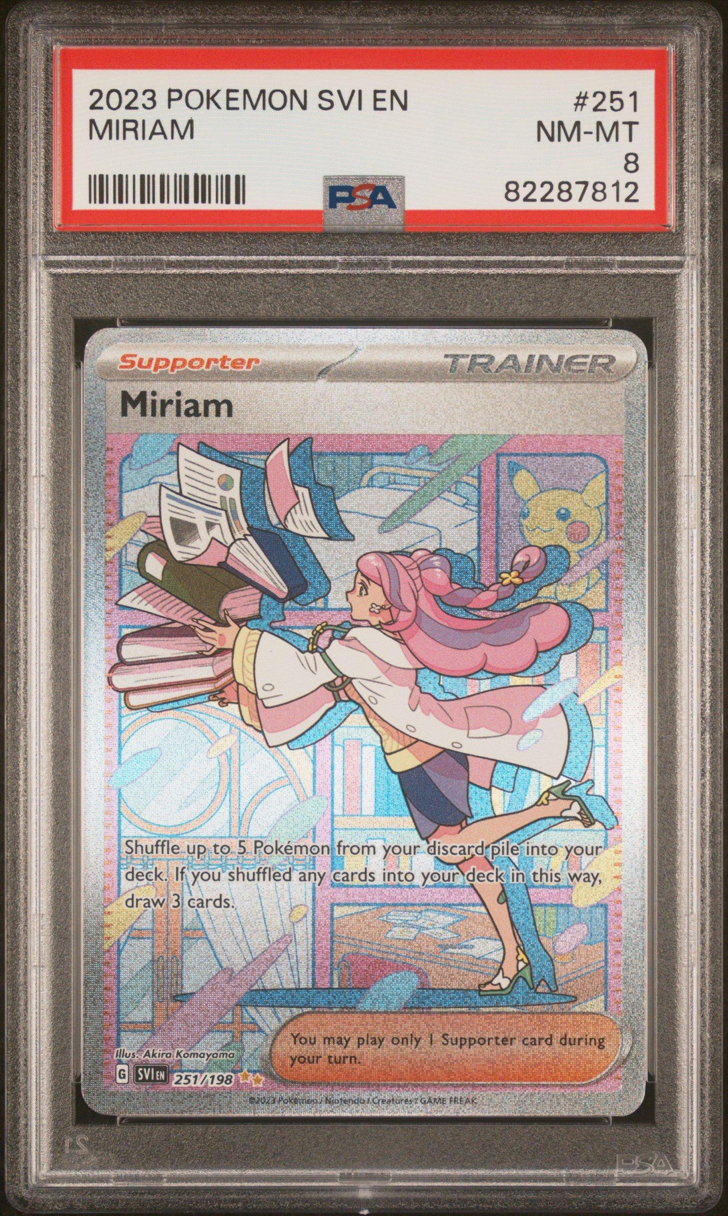 2023 Pokemon Svi En-scarlet & Violet 251 Miriam Special Illustration Rare  PSA 8 Graded Card | GameStop