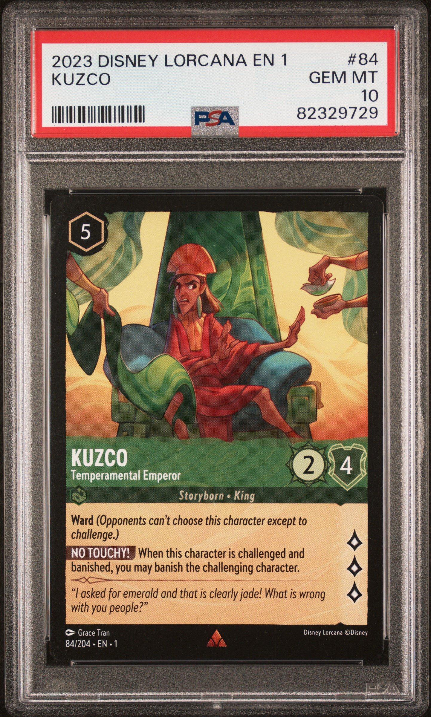 kuzco lorcana card Carta Foil - Selfish Emperor 5 Willpower Kuzco Temperamental Emperor Disney Lorcana