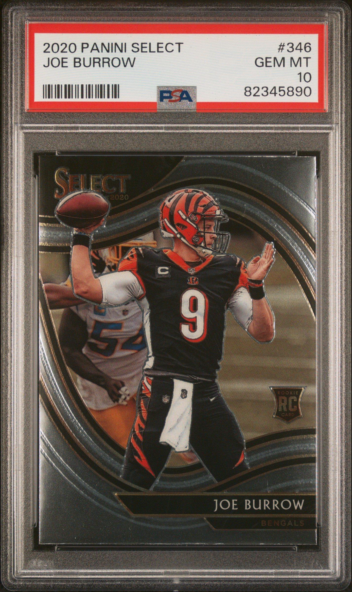 2020 Panini Select 346 Joe Burrow PSA 10