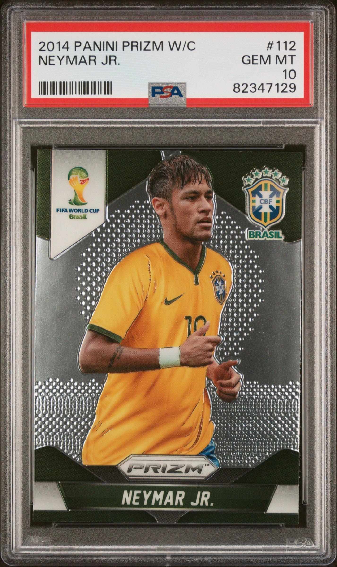 2014 Panini Prizm World Cup 112 Neymar Jr. PSA 10 Graded Card
