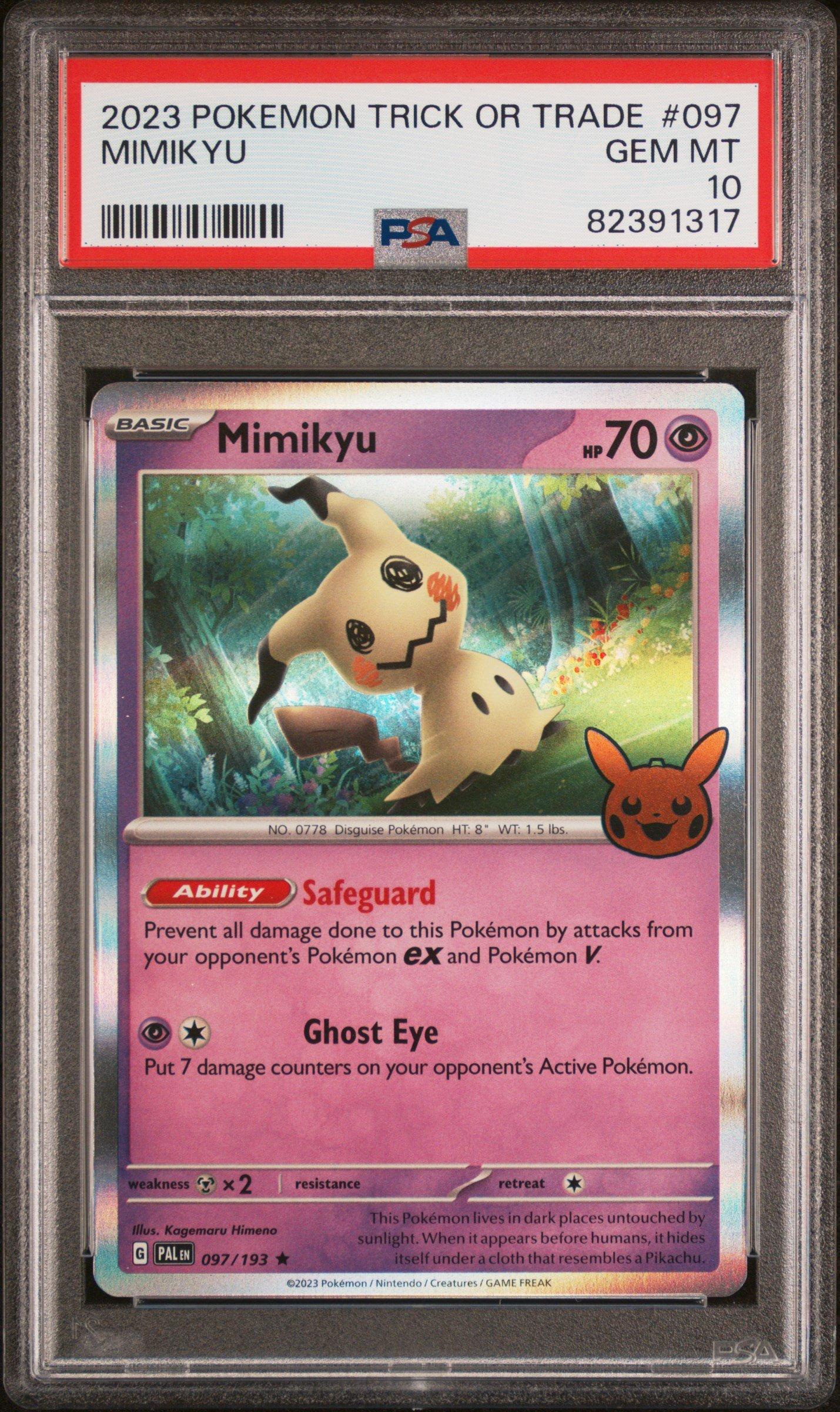 2023 Pokemon Trick Or Trade 097 Mimikyu PSA 10