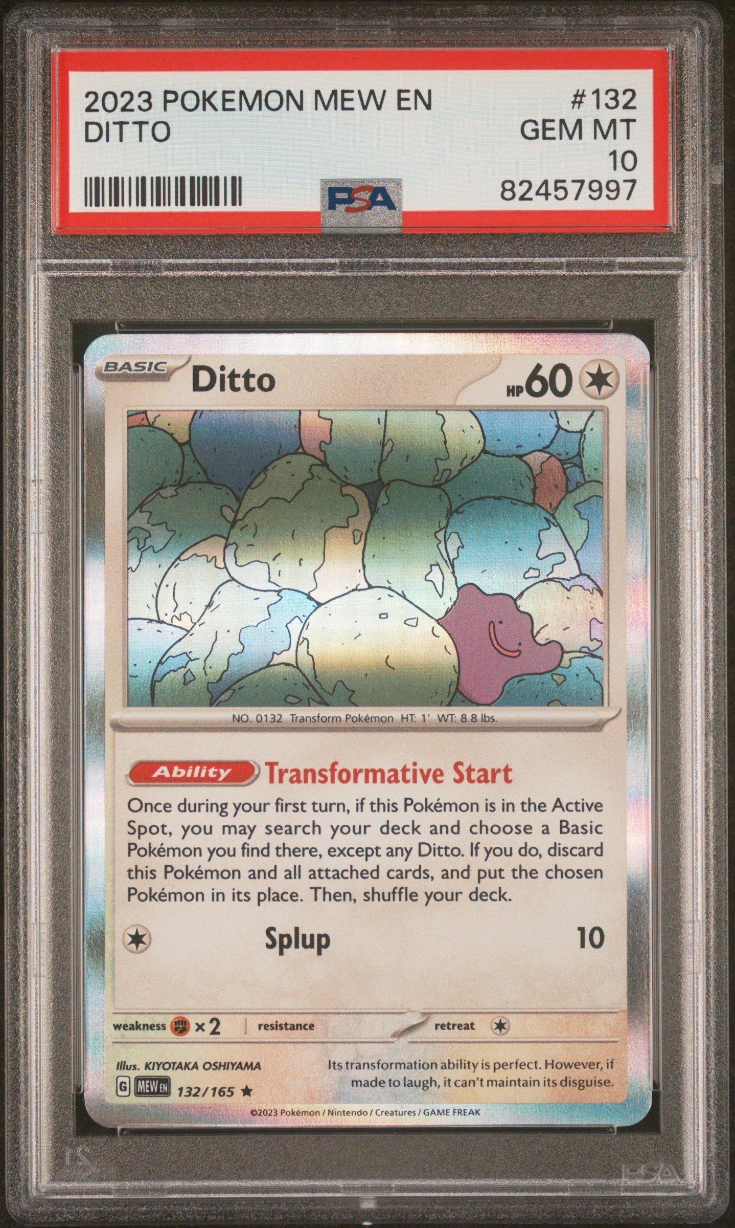 2023 Pokemon Mew En-151 132 Ditto PSA 10 Graded Card | GameStop