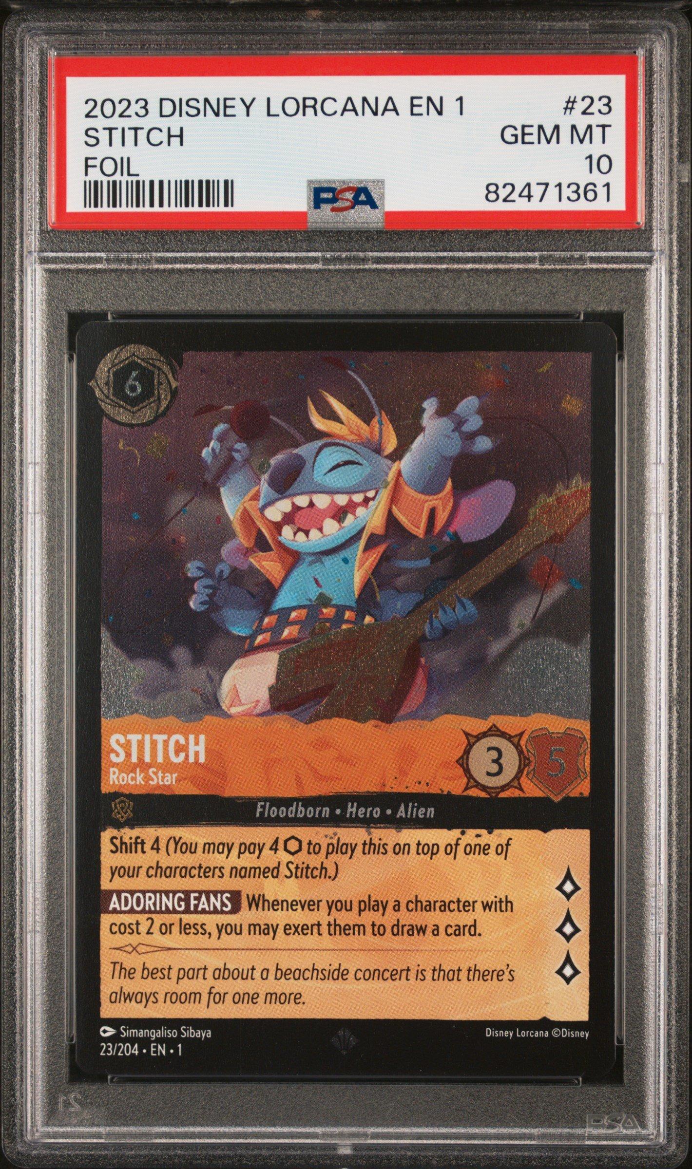 2023 Disney Lorcana En 1-the First Chapter 23 Stitch - Rock Star