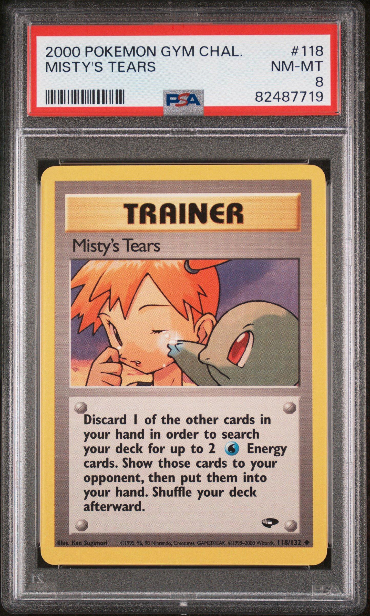 2000 Pokemon Gym Challenge 118 Misty's Tears PSA 8