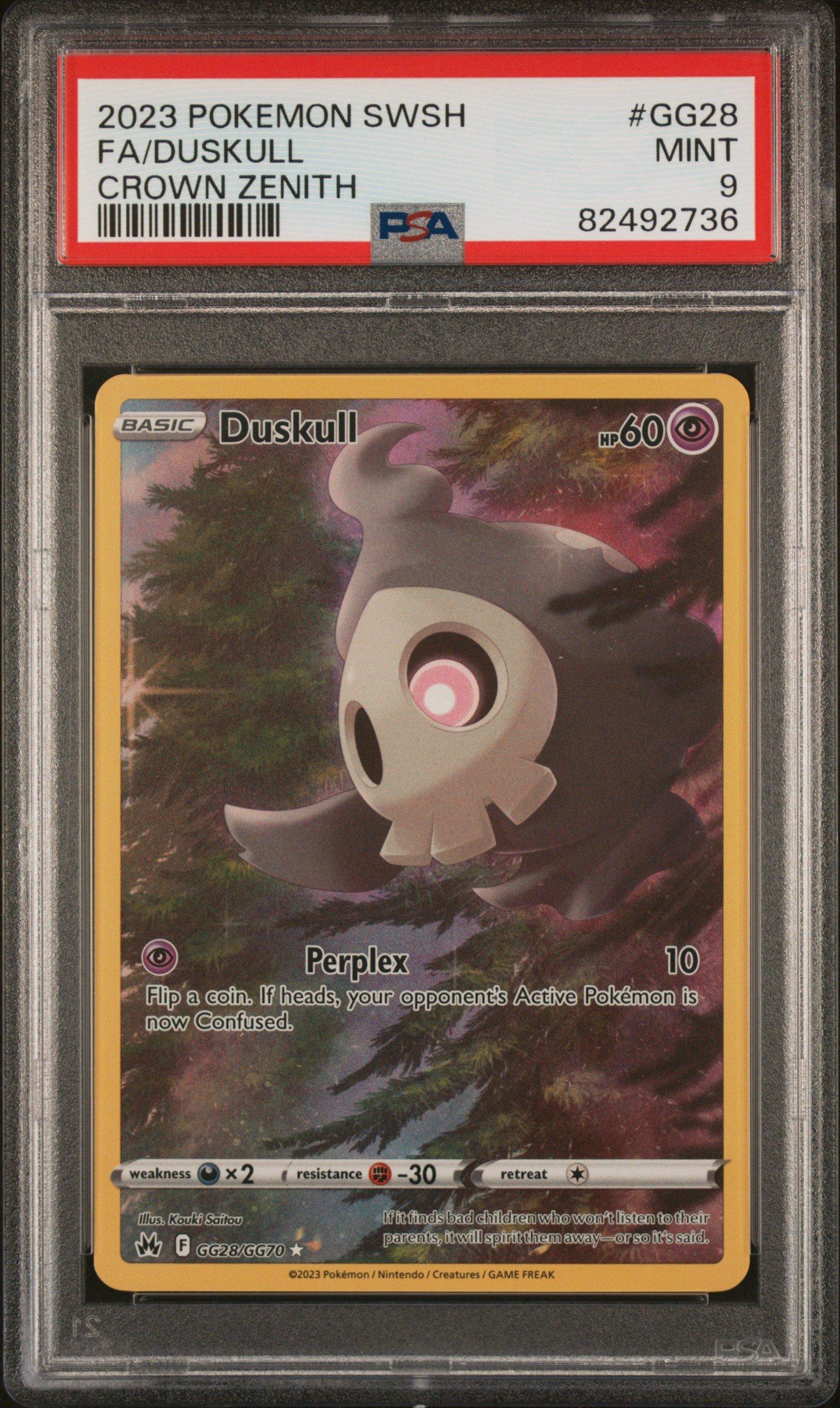 2023 Pokemon Sword And Shield Crown Zenith Gg28 Full Art/duskull