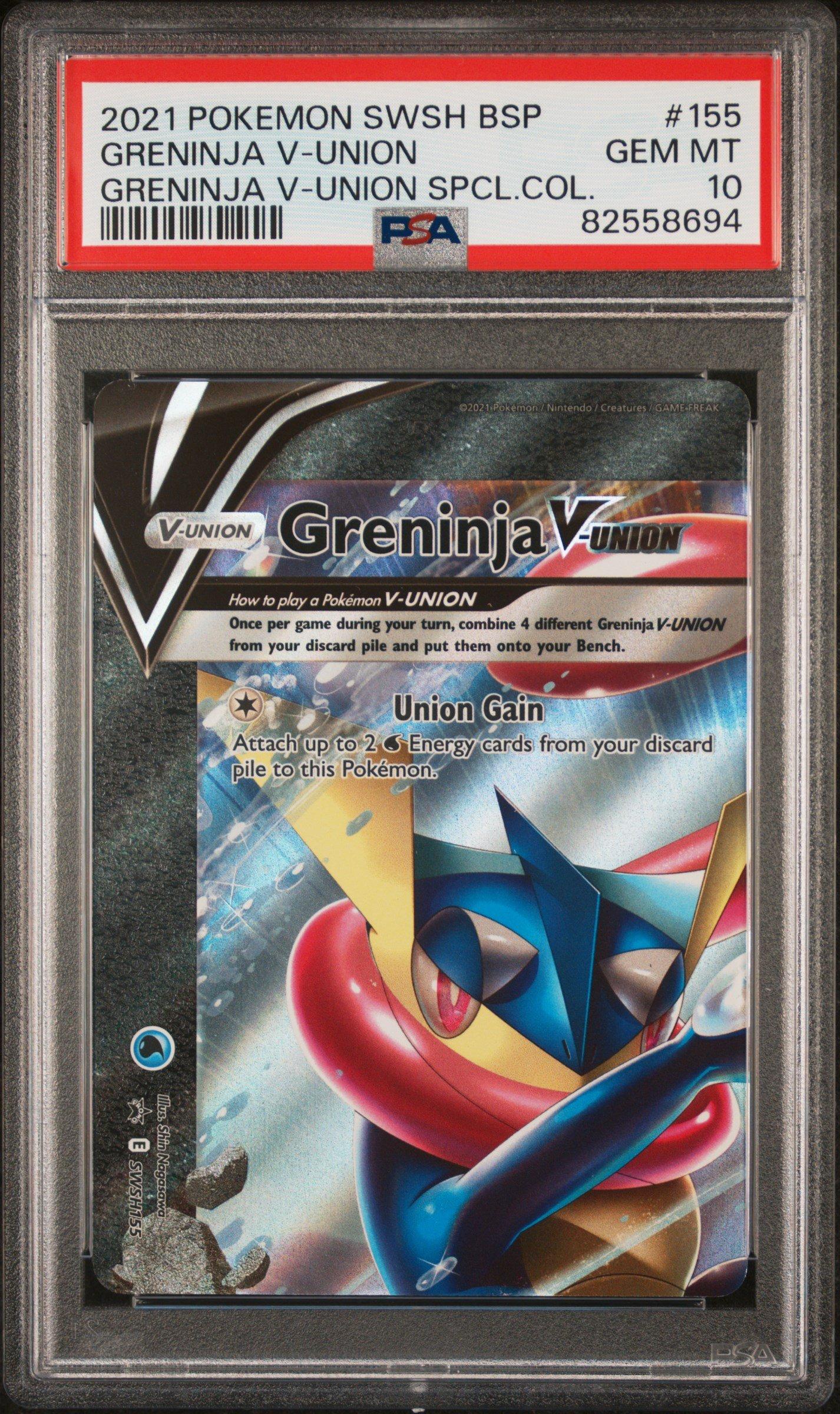 2021 Pokemon Swsh Black Star Promo 155 Greninja V-union Greninja V