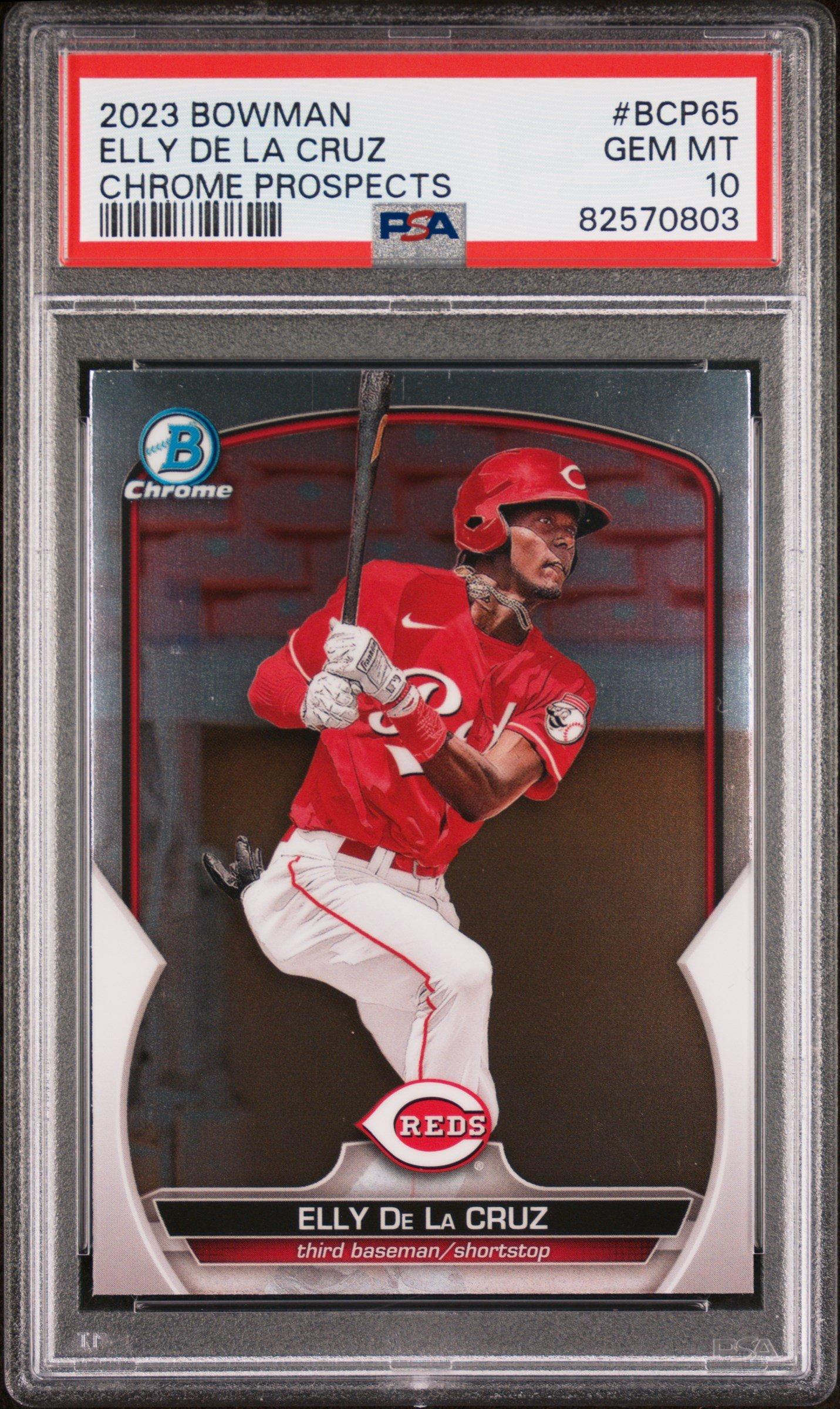 2023 Bowman Chrome Prospects Bcp65 Elly De La Cruz PSA