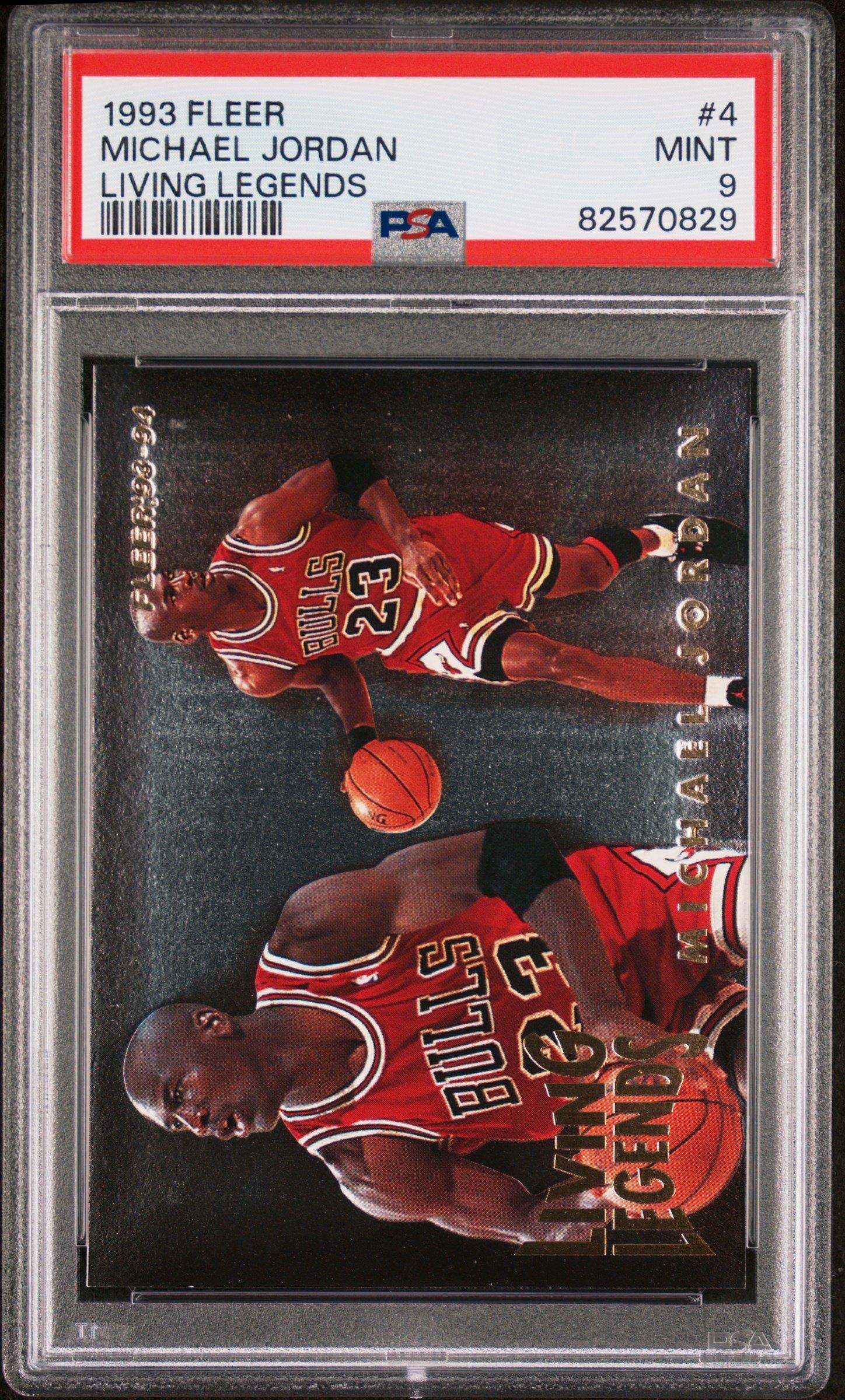 1993 Fleer Living Legends 4 Michael Jordan PSA 9