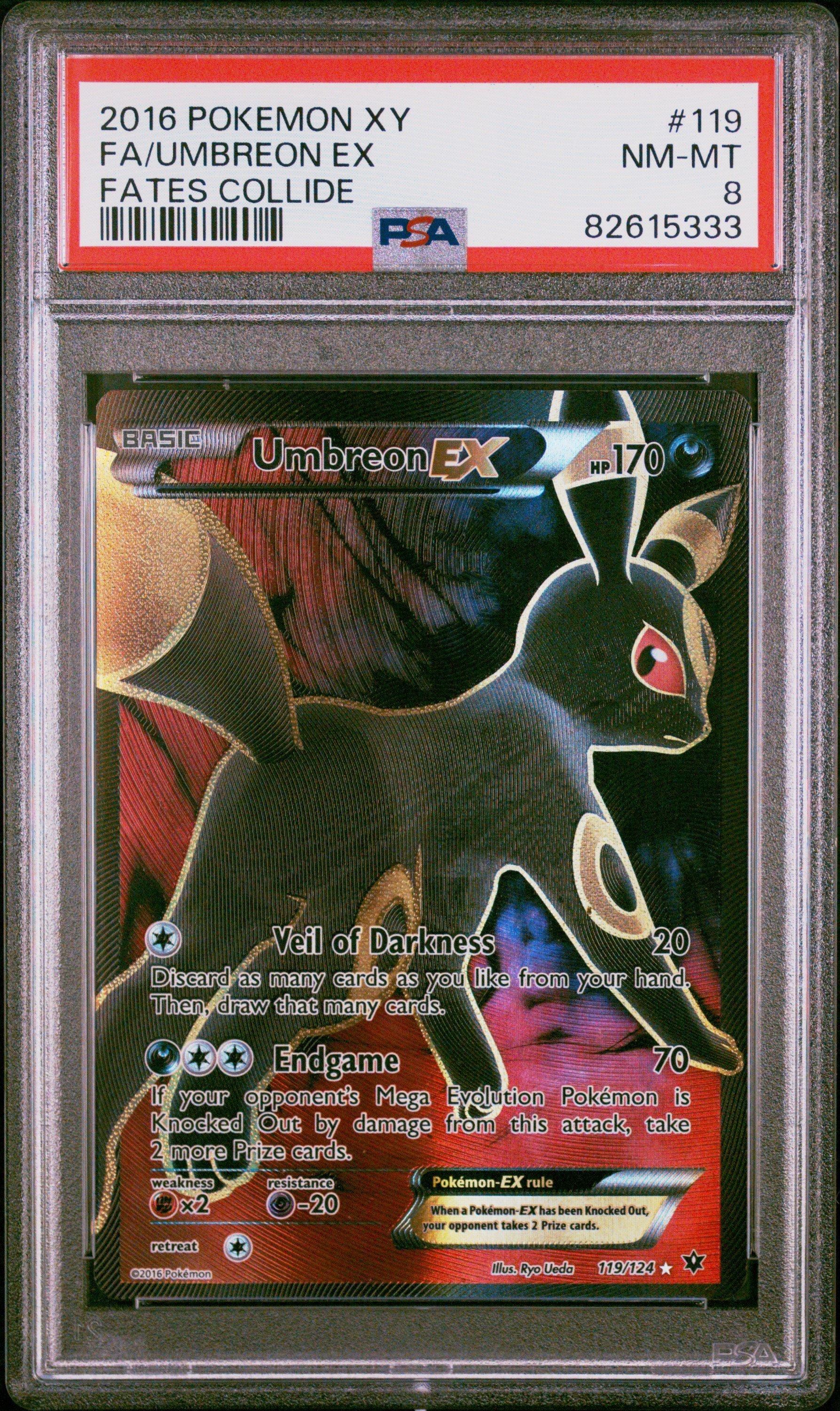 Pokemon Umbreon EX Full Art fates collide PSA 9 cheapest mint