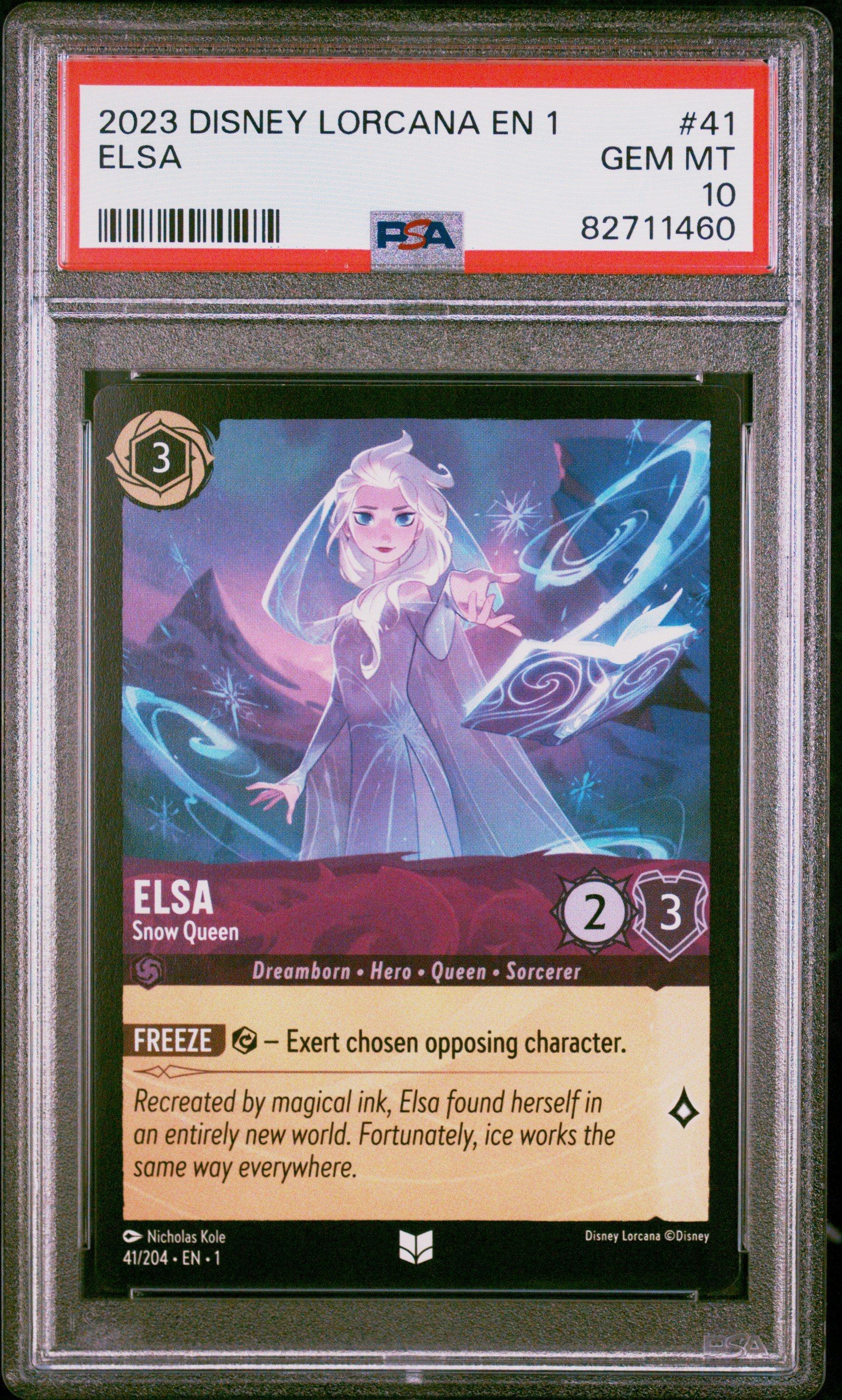 2023 Disney Lorcana En 1-the First Chapter 41 Elsa - Snow Queen PSA 10