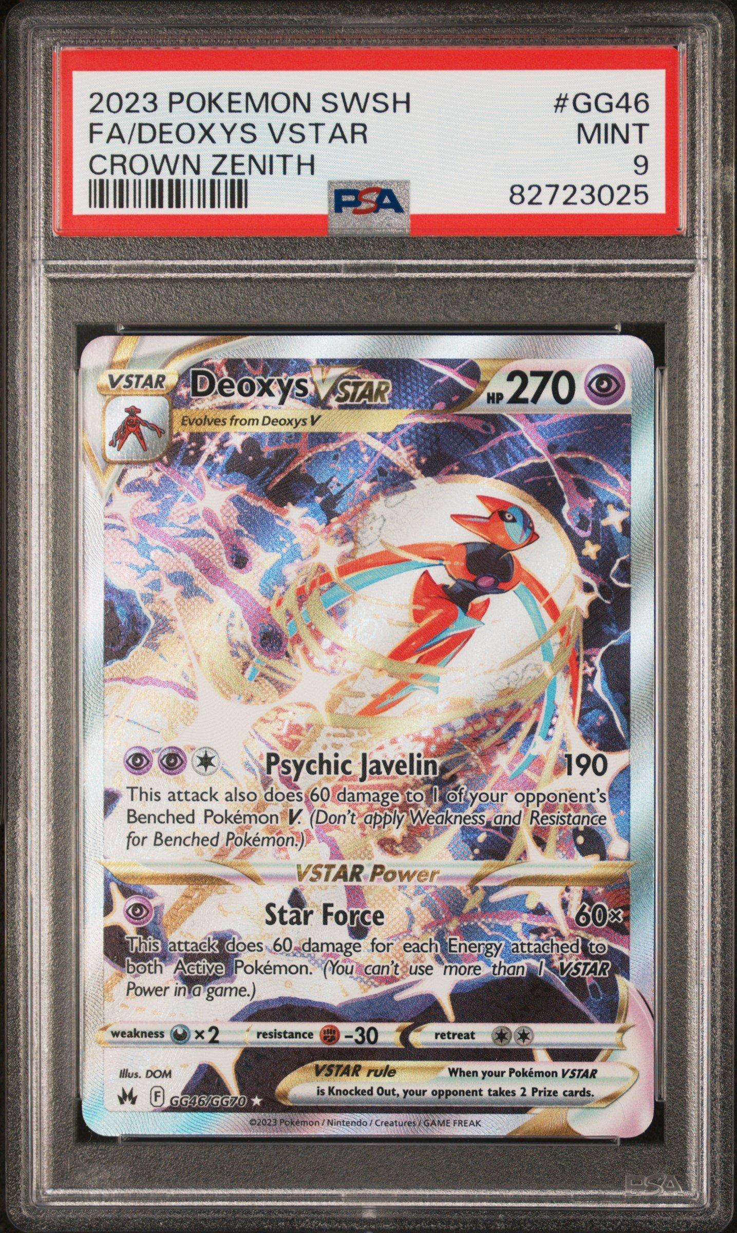 2023 Pokemon Sword And Shield Crown Zenith Gg46 Full Art/deoxys