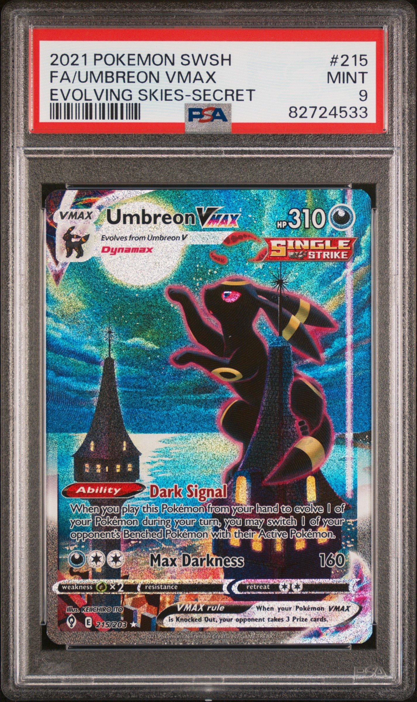 Pokemon Umbreon VMAX Secret sale psa 9