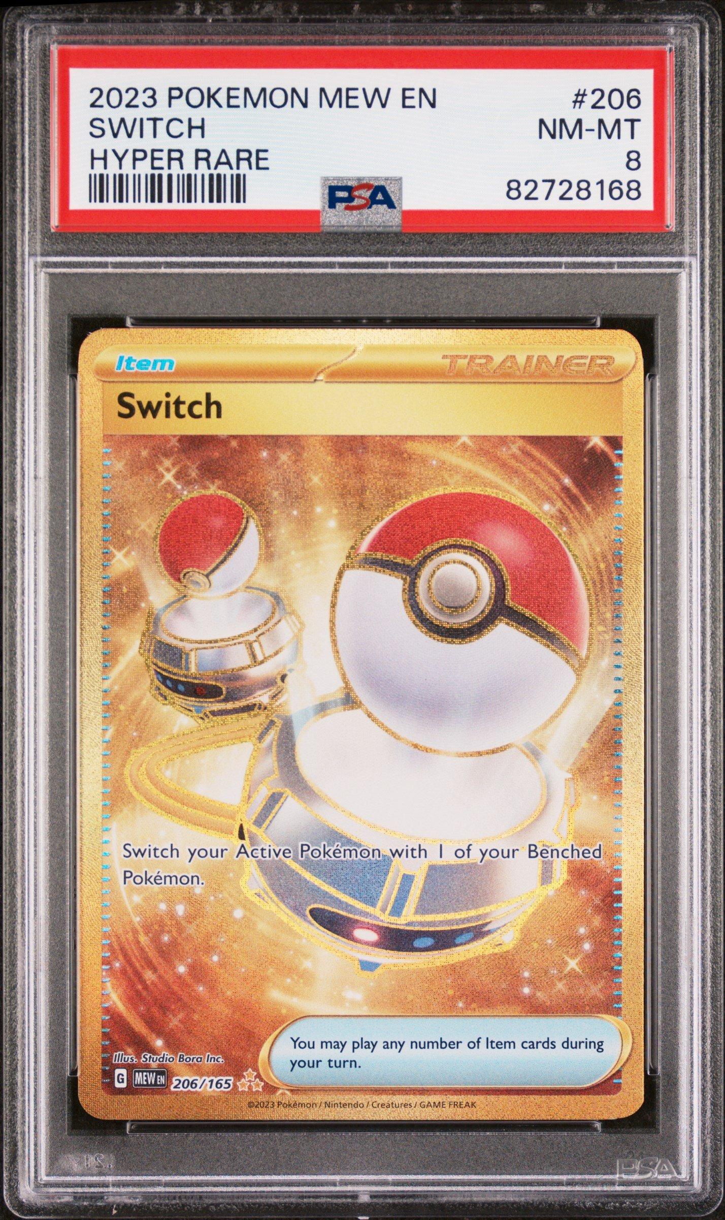 2023 Pokemon Mew En-151 206 Switch Hyper Rare PSA 8 Graded Card | GameStop