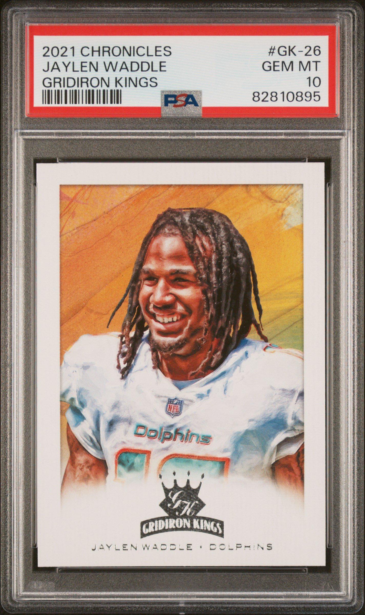 2021 Panini Chronicles Gridiron Kings Gk-26 Jaylen Waddle PSA 10