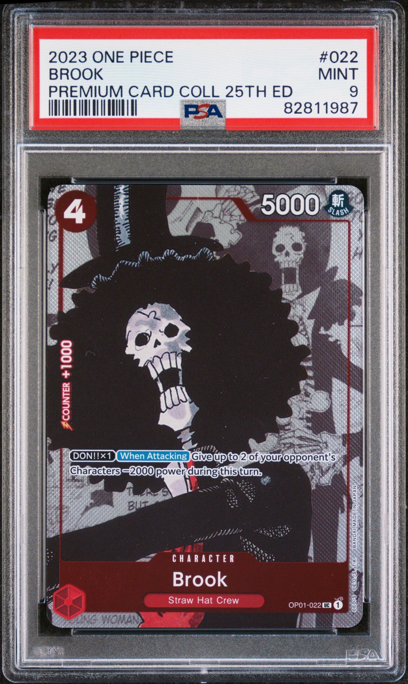 2023 One Piece Premium Bandai Premium Card Collection 25th Edition 022 Brook PSA