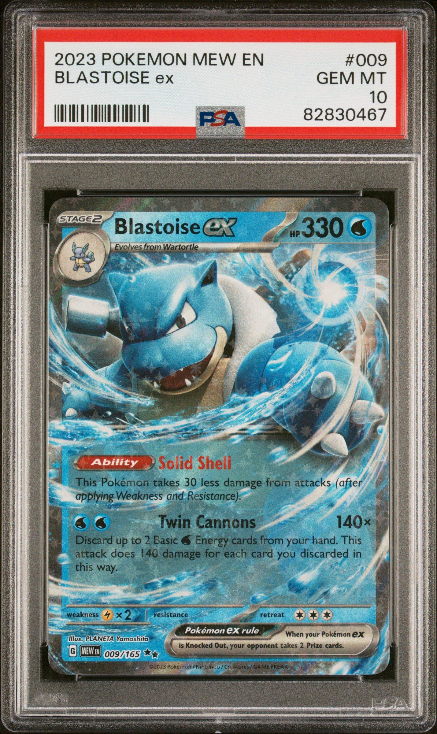 2023 Pokemon Mew En-151 009 Blastoise Ex PSA 10 Graded Card | GameStop