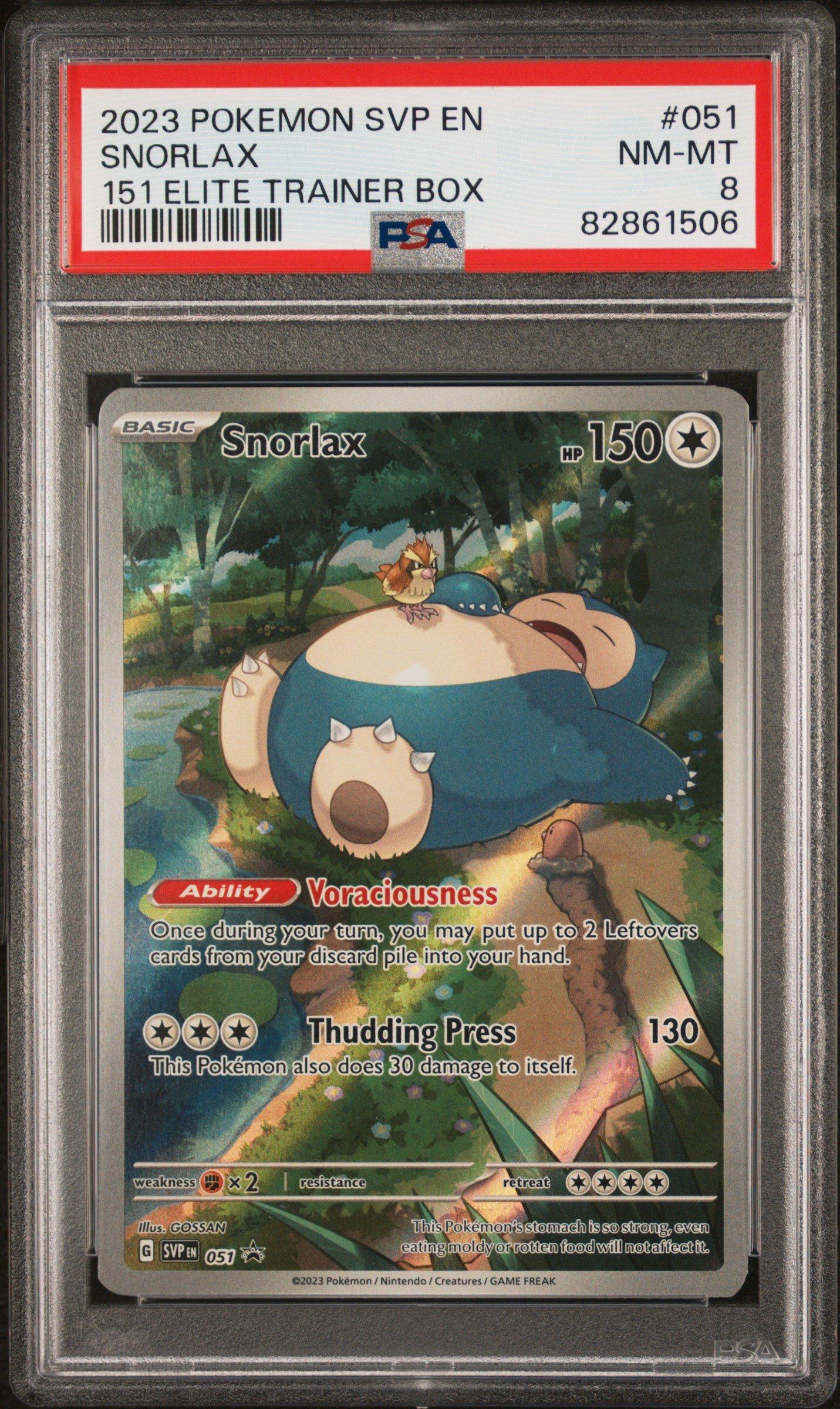 2023 Pokemon Svp En-sv Black Star Promo 051 Snorlax 151 Elite