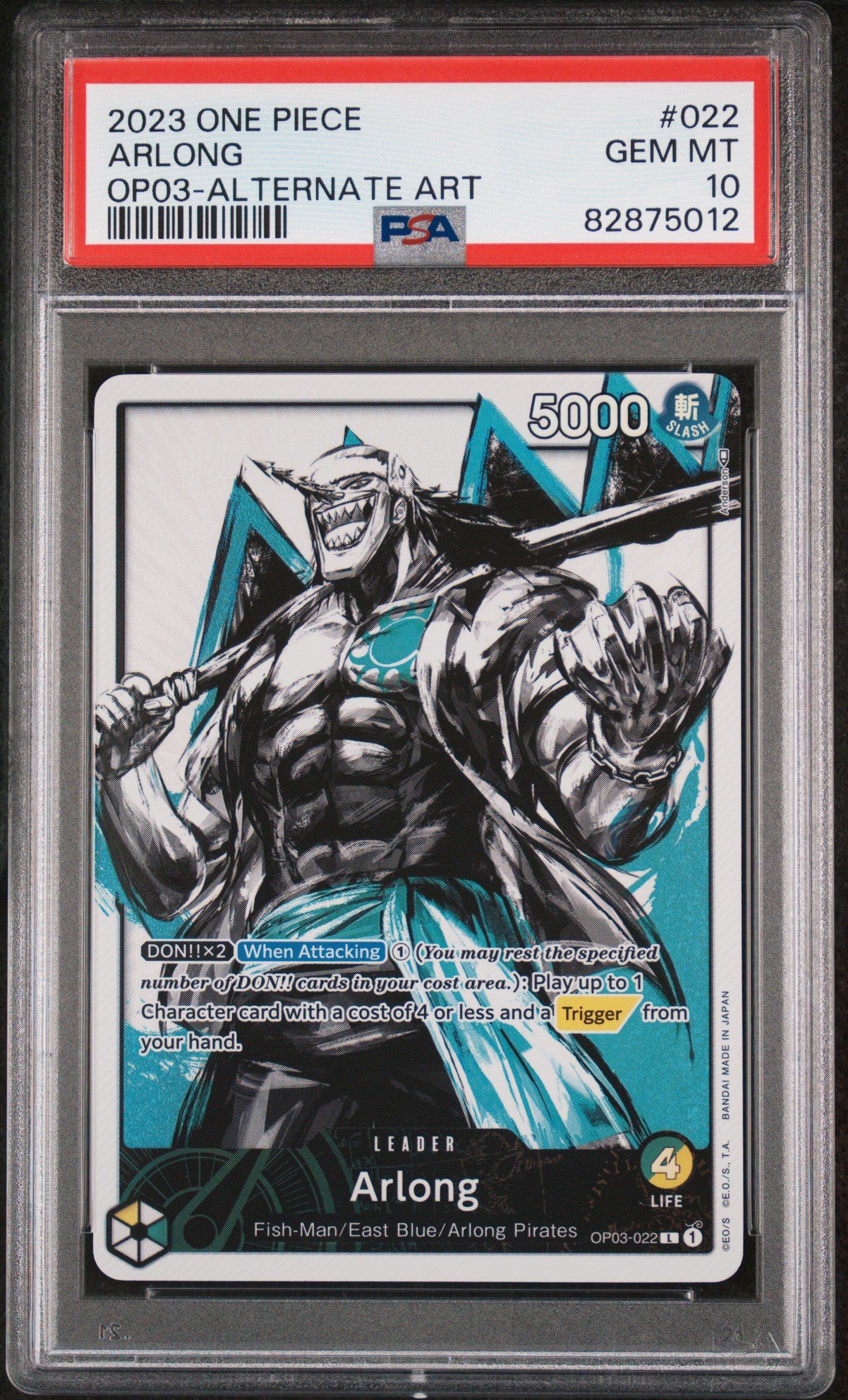 2023 One Piece Pillars Of Strength 022 Arlong Alternate Art PSA 10