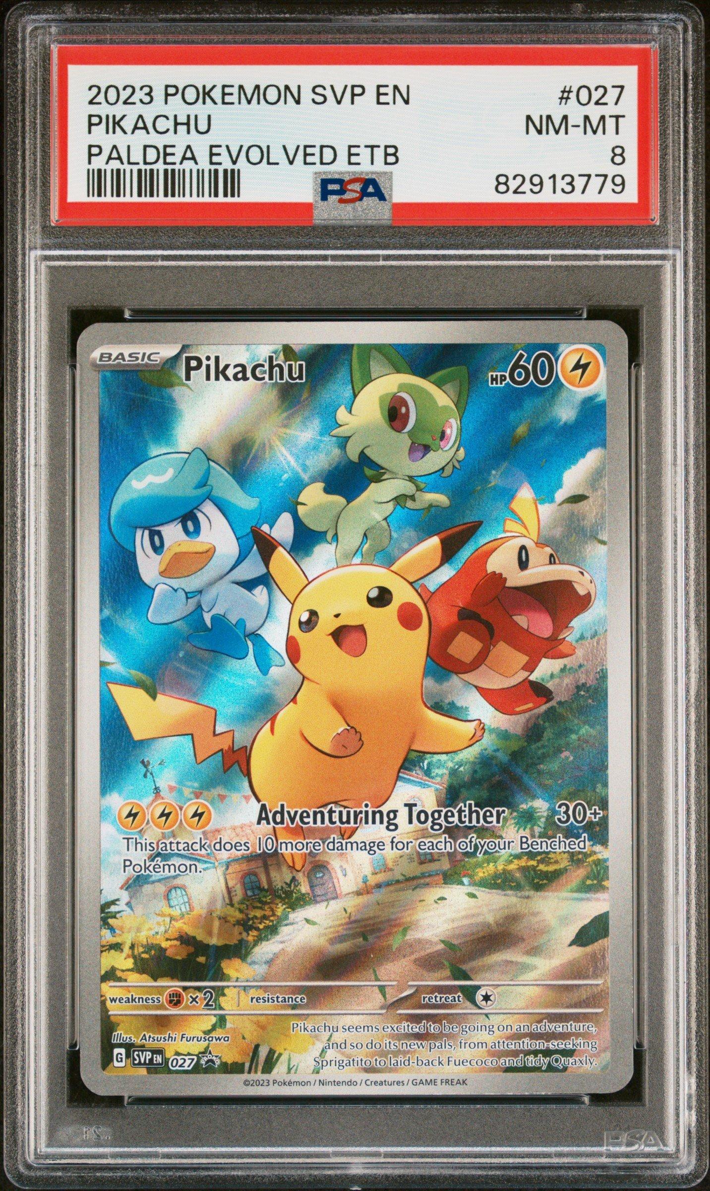 2023 Pokemon Svp En-sv Black Star Promo 027 Pikachu PSA