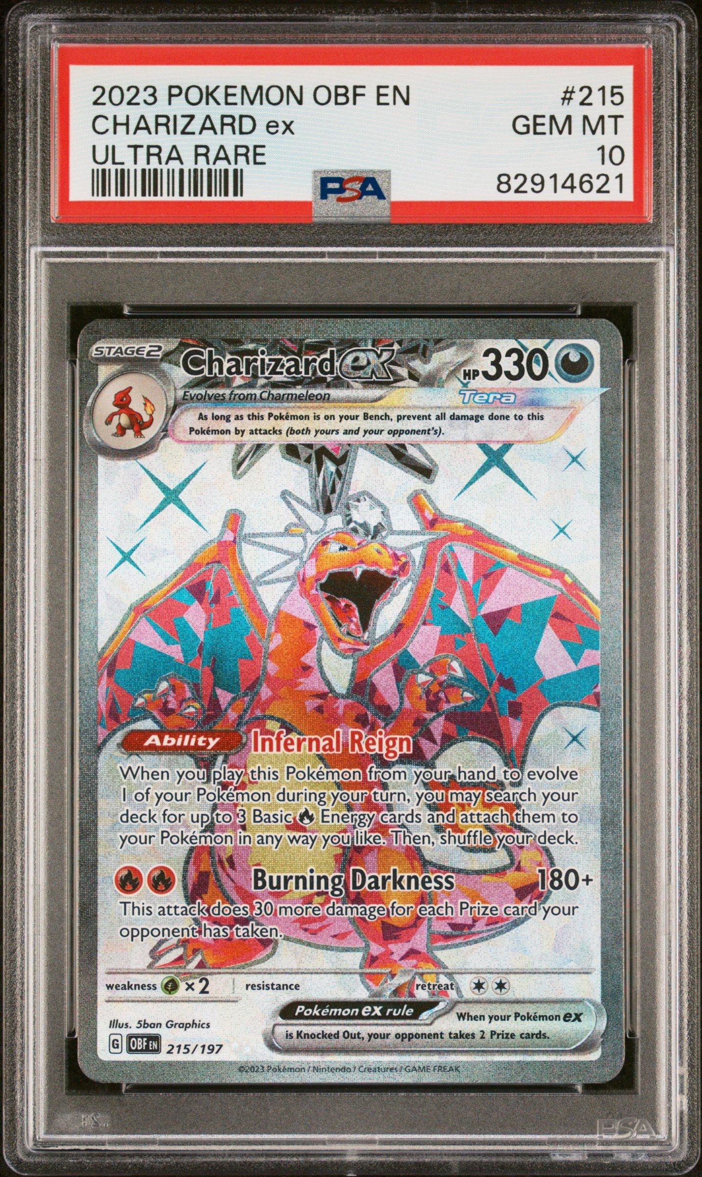 2023 Pokemon Obf En-obsidian Flames 215 Charizard Ex Ultra Rare