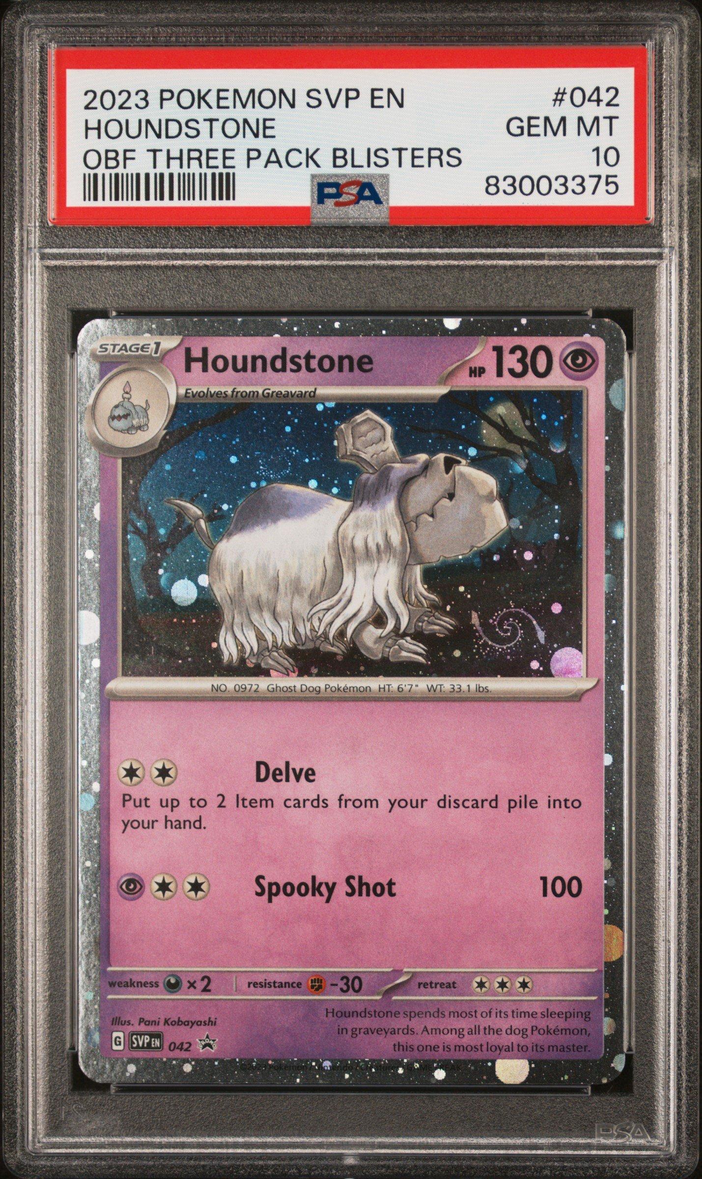 2023 Pokemon Svp En-sv Black Star Promo 042 Houndstone Obsidian