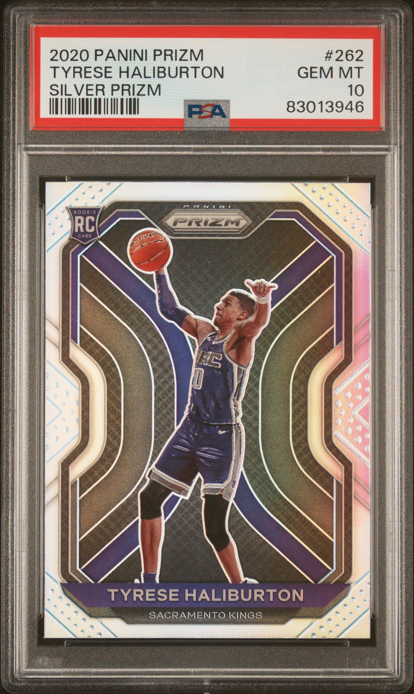 2020 Panini Prizm 262 Tyrese Haliburton Silver Prizm PSA 10