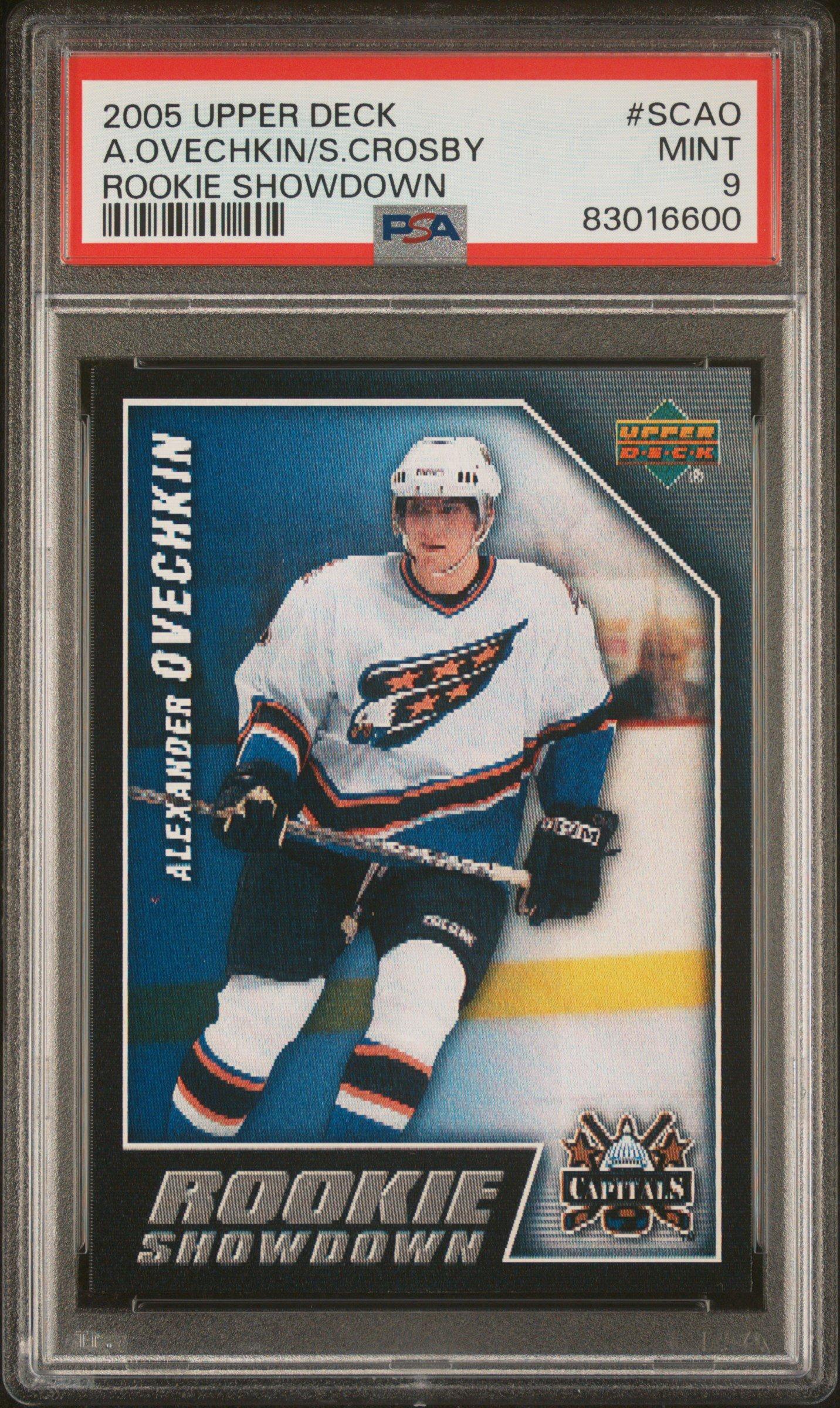 2005 Upper Deck Rookie Showdown Scao A.ovechkin/s.crosby PSA 9