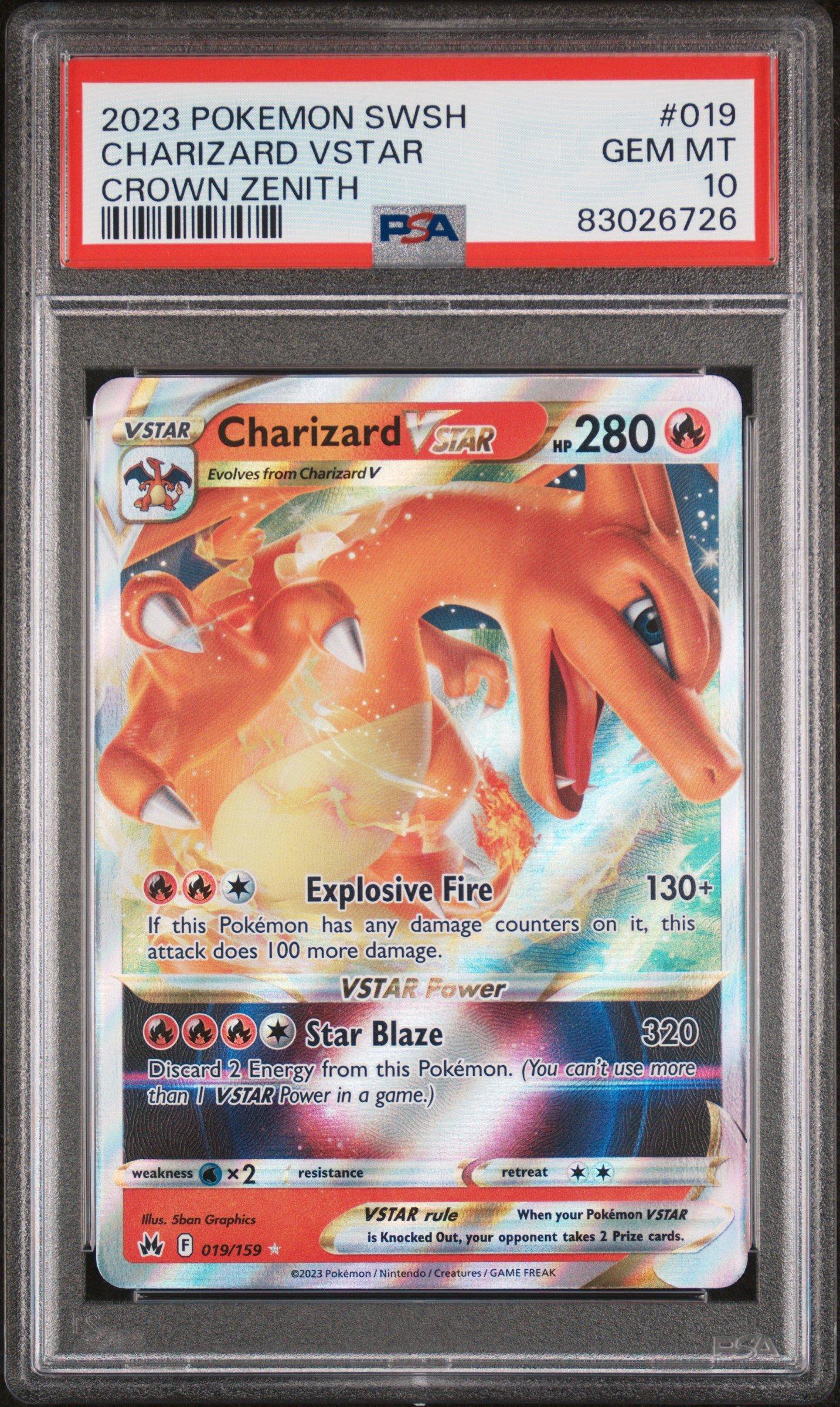 2023 Pokemon Sword And Shield Crown Zenith 019 Charizard Vstar PSA
