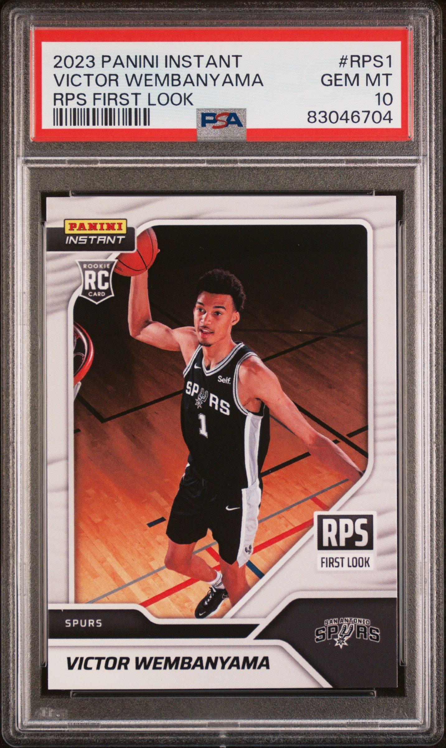 ツクシのハッサム vs 1st PSA10 2023 Panini Instant Rps First Look Rps1 Victor Wembanyama PSA 10