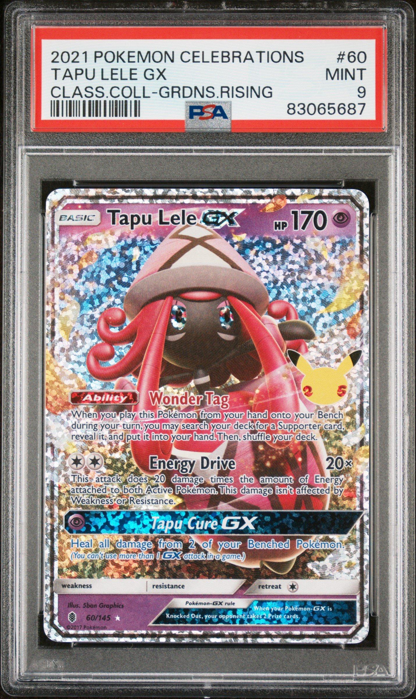 2021 Pokemon Celebrations Classic Collection 60 Tapu Lele Gx PSA 9