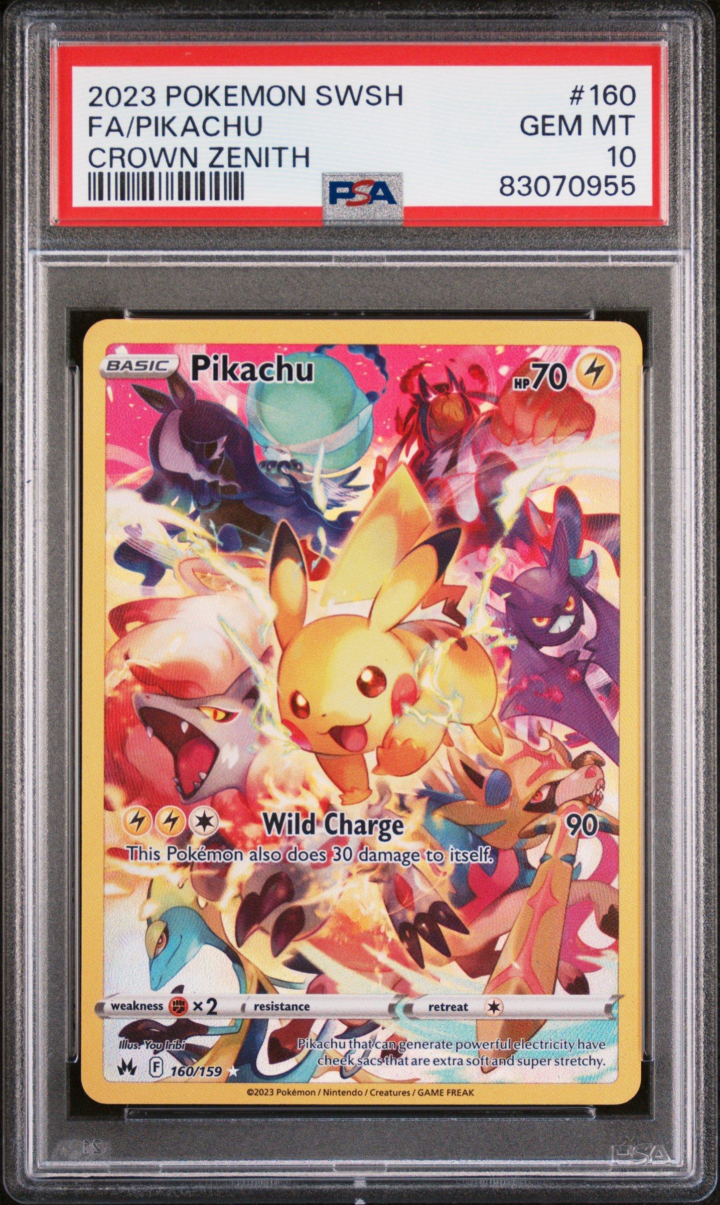 ね*こ様 ポケモンカード psa10 セット 2023 Pokemon Sword And Shield Crown Zenith 160 Full Art/pikachu
