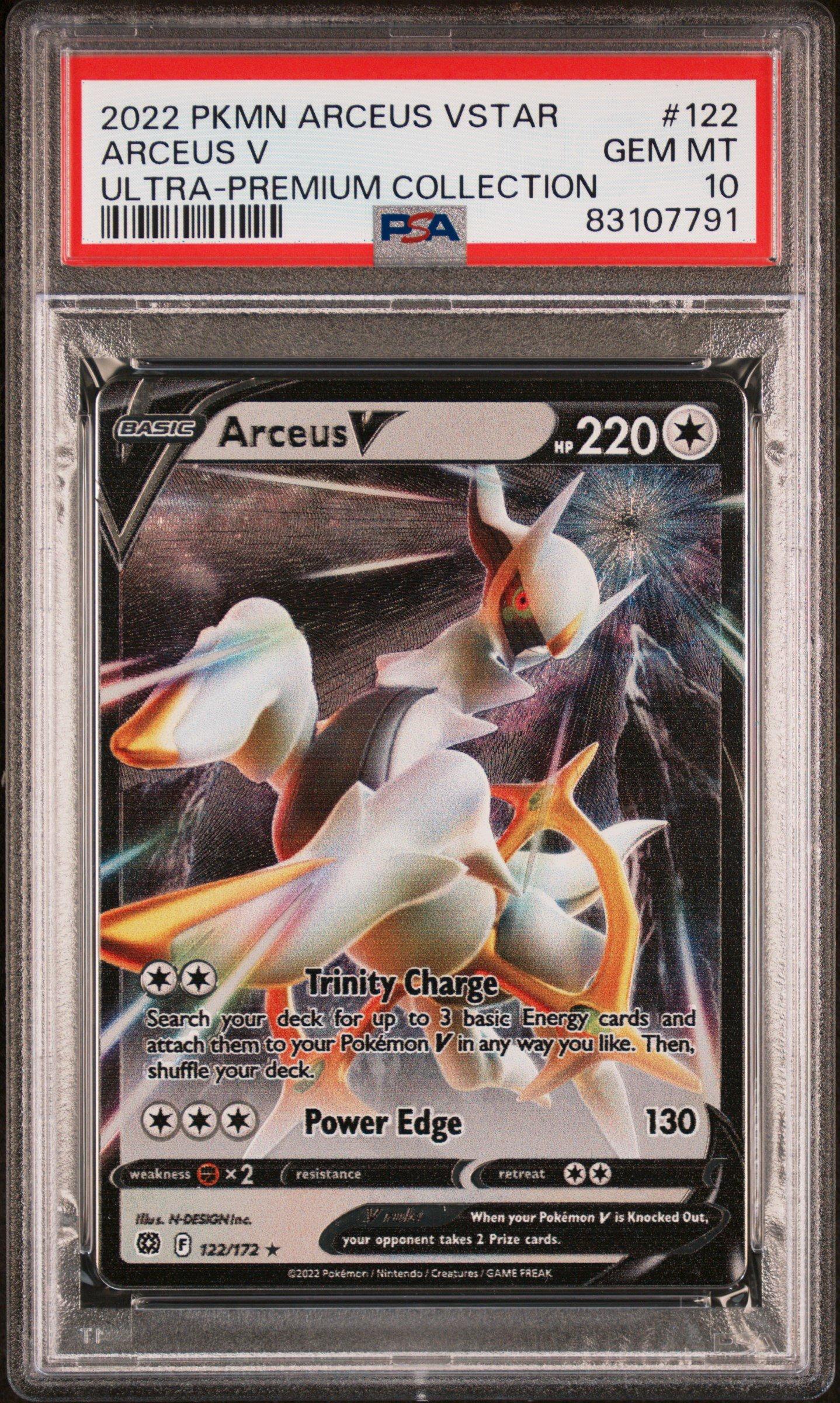 2022 Pokemon Arceus Vstar Ultra-premium Collection 122 Arceus V