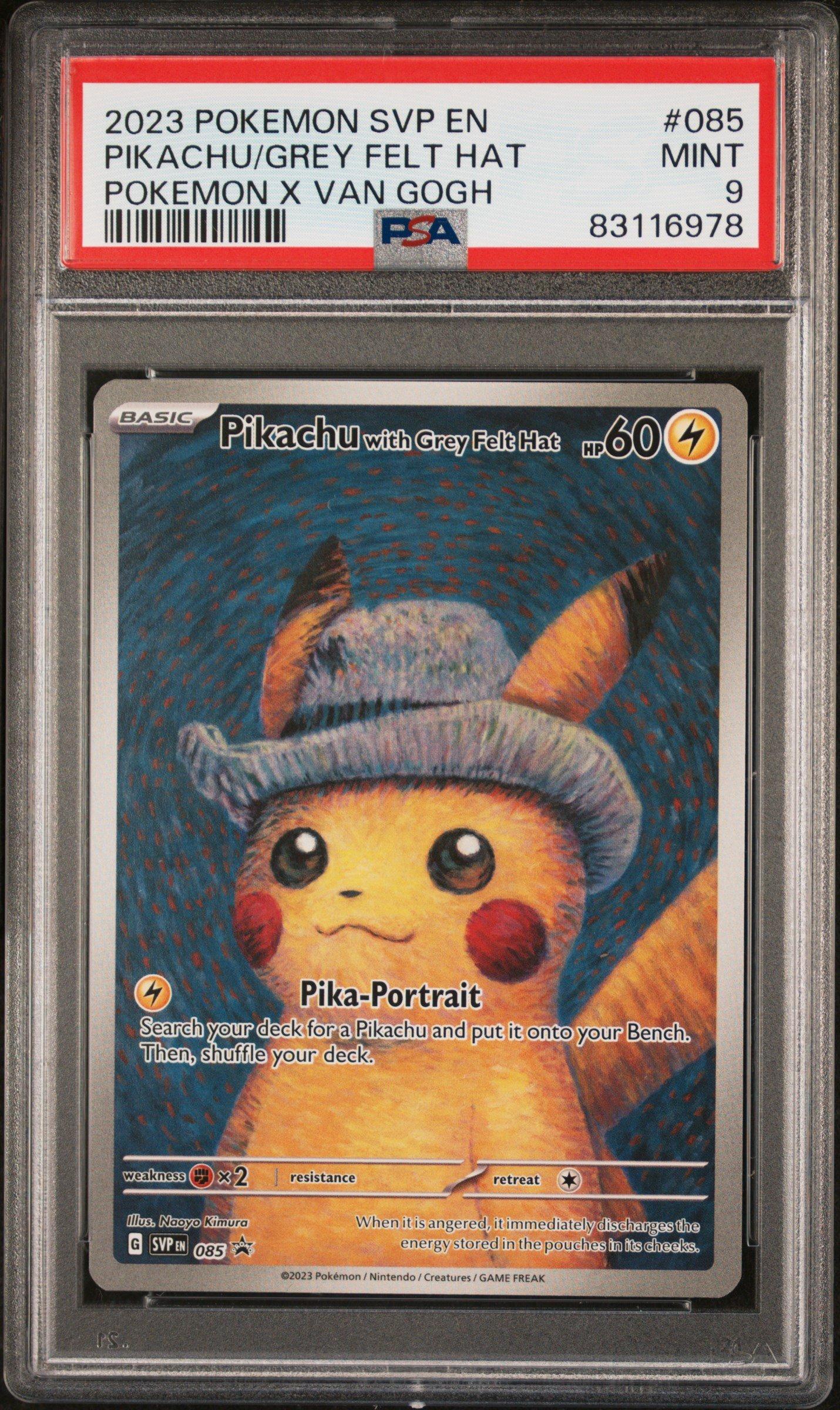 2023 Pokemon Svp En-sv Black Star Promo 085 Pikachu With Grey Felt