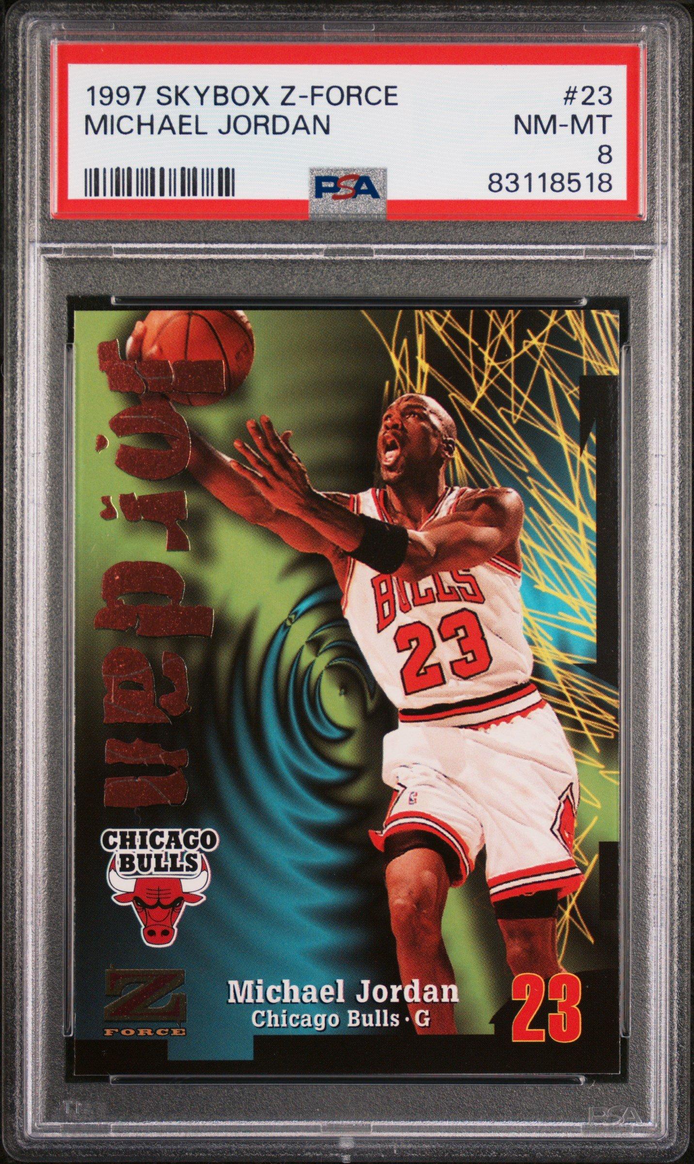 1997 Skybox Z-force 23 Michael Jordan PSA 8 Graded Card | GameStop