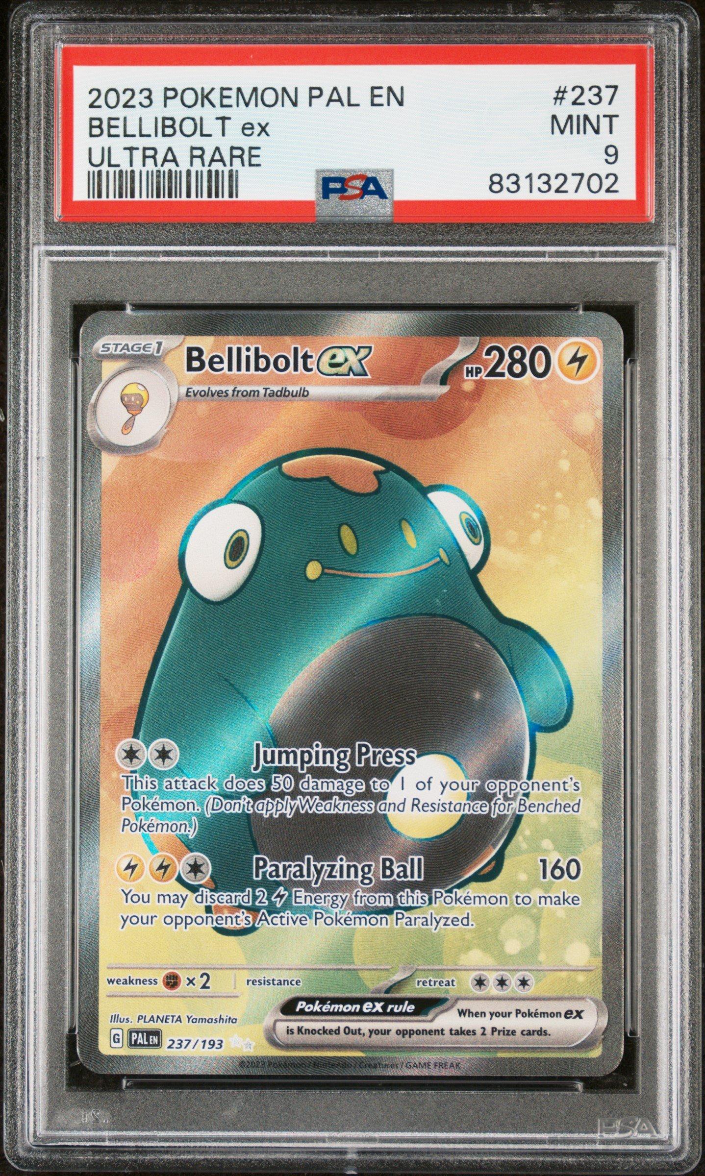 2023 Pokemon Pal En-paldea Evolved 237 Bellibolt Ex Ultra Rare PSA 9