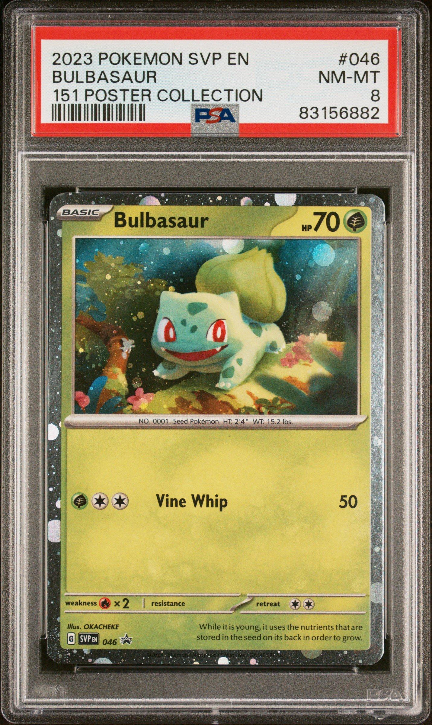 2023 Pokemon Svp En-sv Black Star Promo 046 Bulbasaur 151 Poster Collection PSA