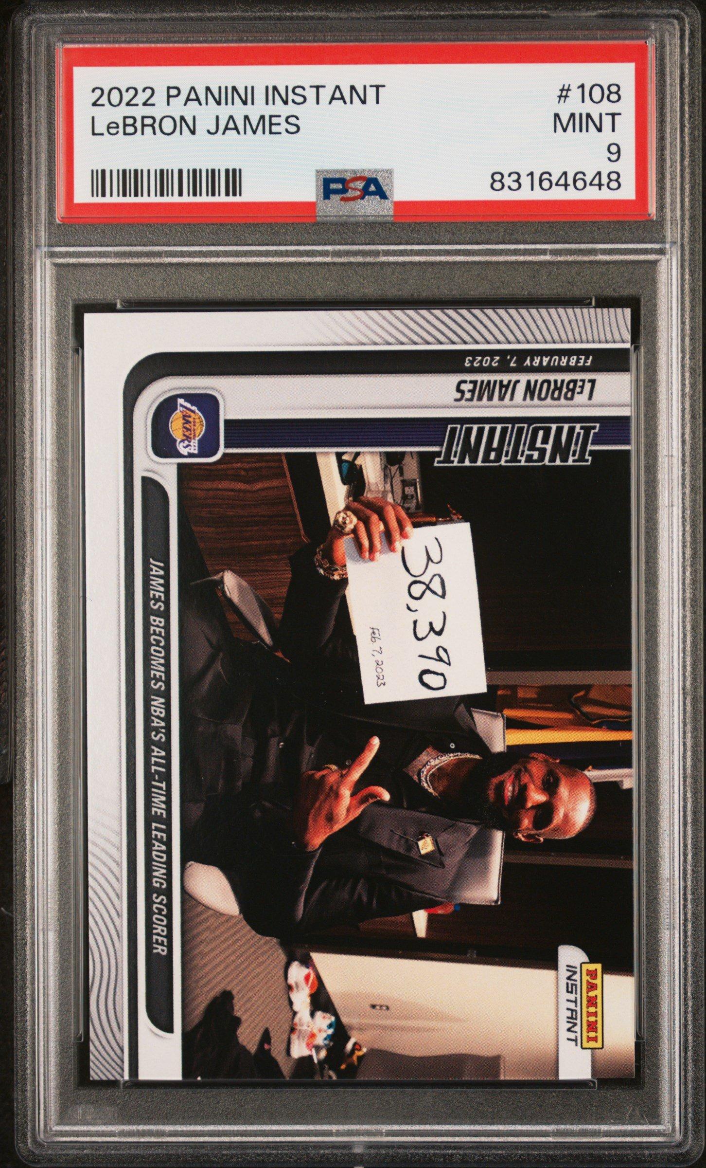 2022 Panini Instant 108 Lebron James PSA 9