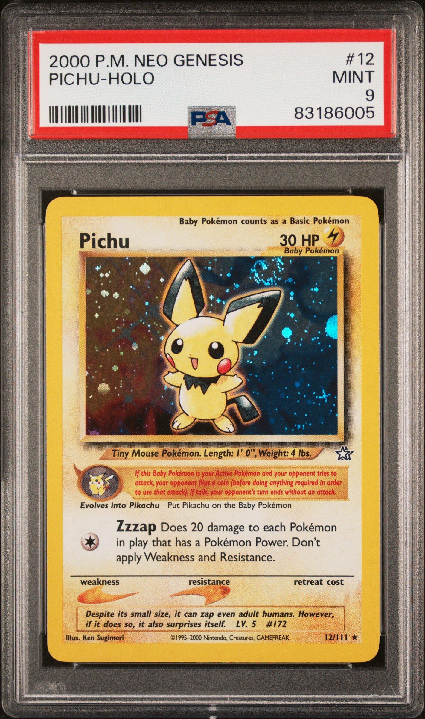 2000 Pokemon Neo Genesis 12 Pichu-holo PSA 9 | GameStop