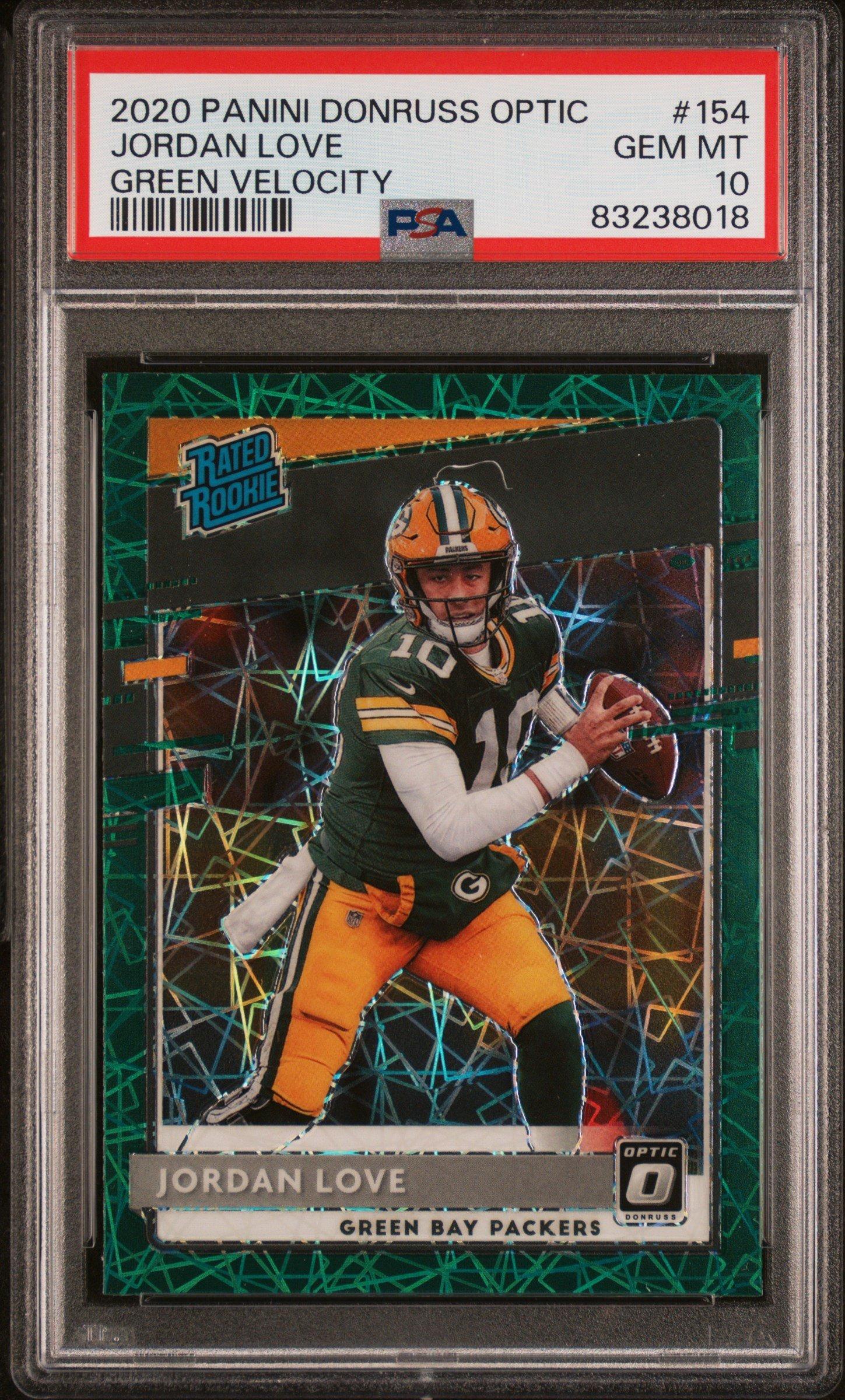 2020 Panini Donruss Optic 154 Jordan Love Velocity PSA
