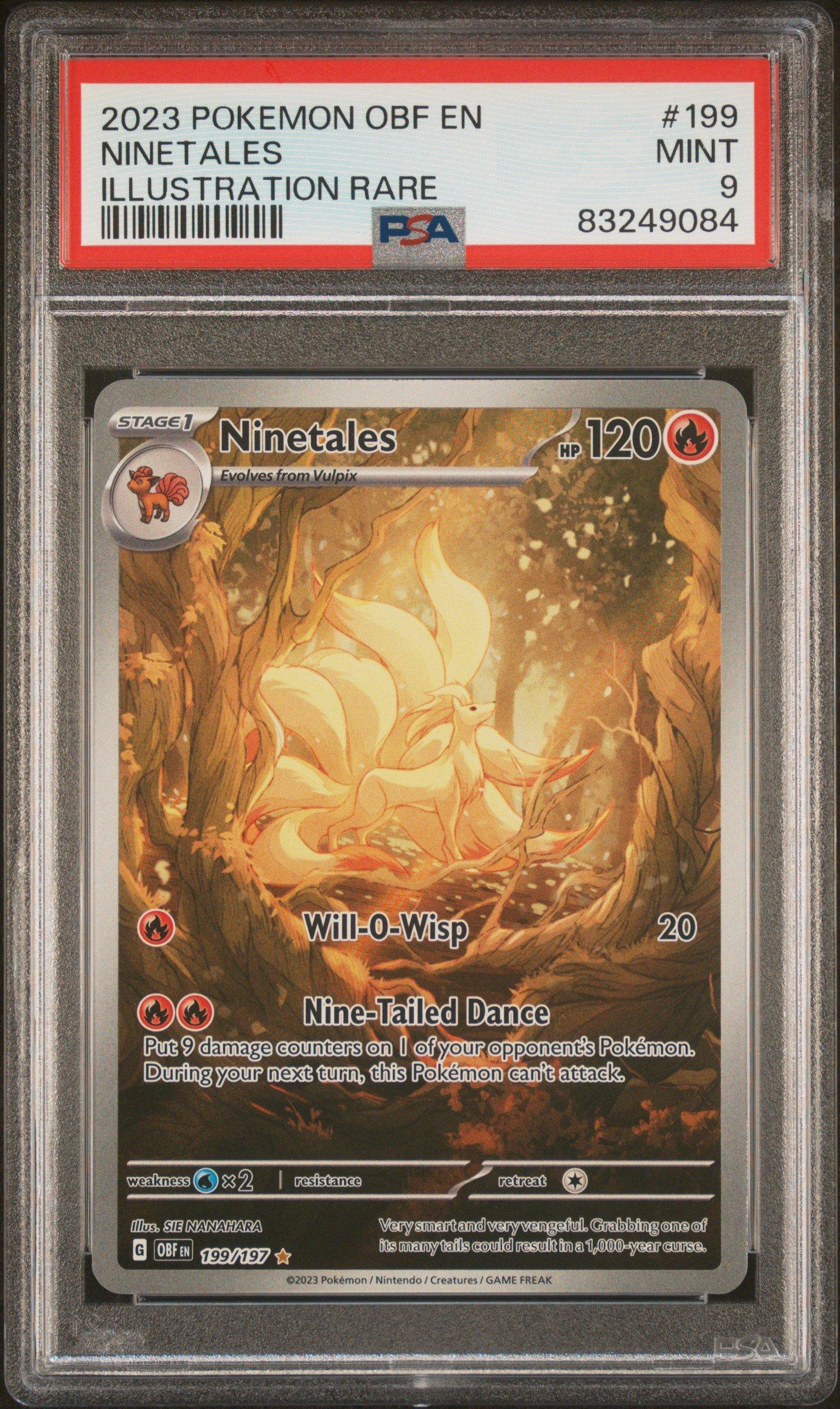2023 Pokemon Obf En-obsidian Flames 199 Ninetales PSA 9