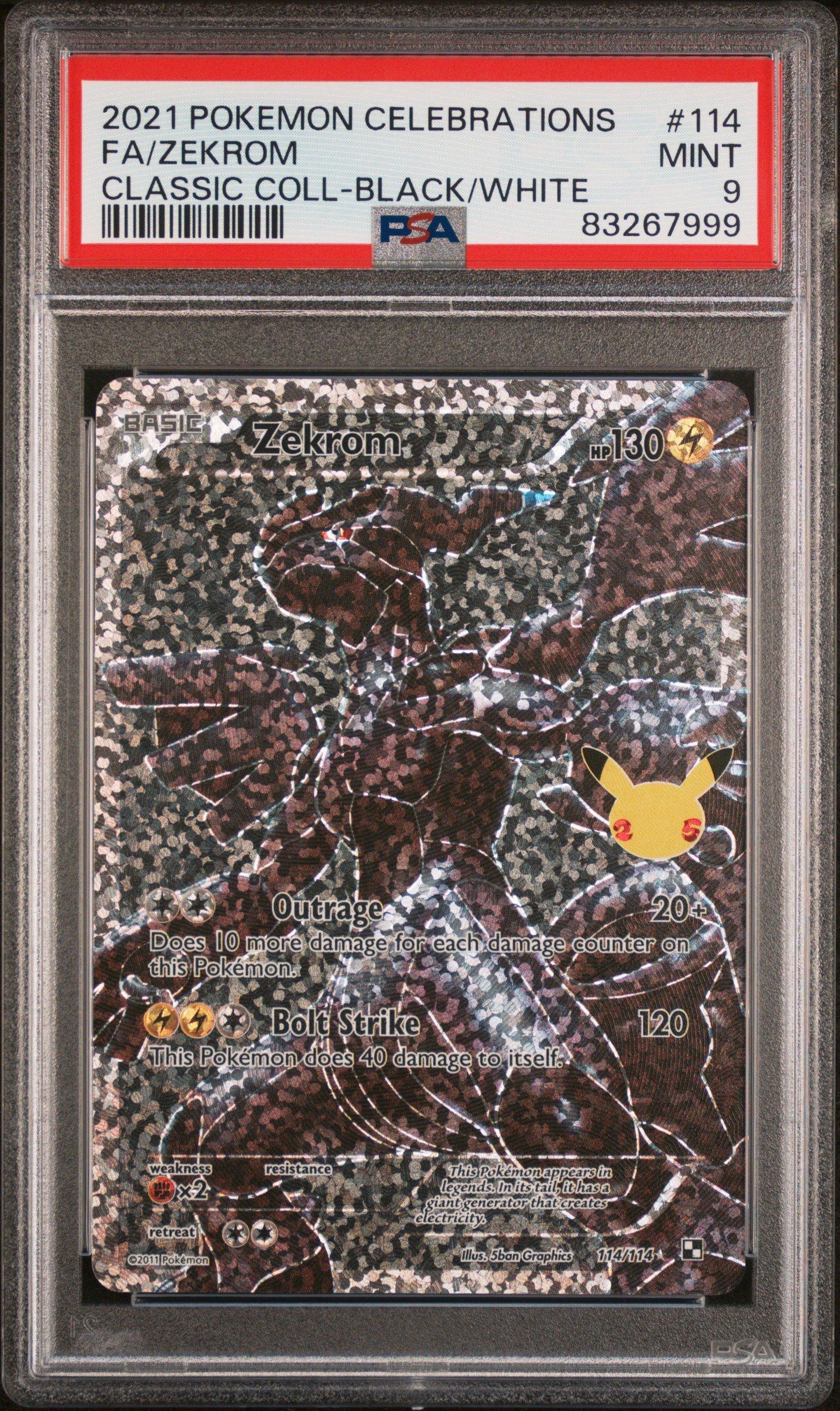 2021 Pokemon Celebrations Classic Collection 114 Full Art/zekrom PSA 9  Graded Card | GameStop