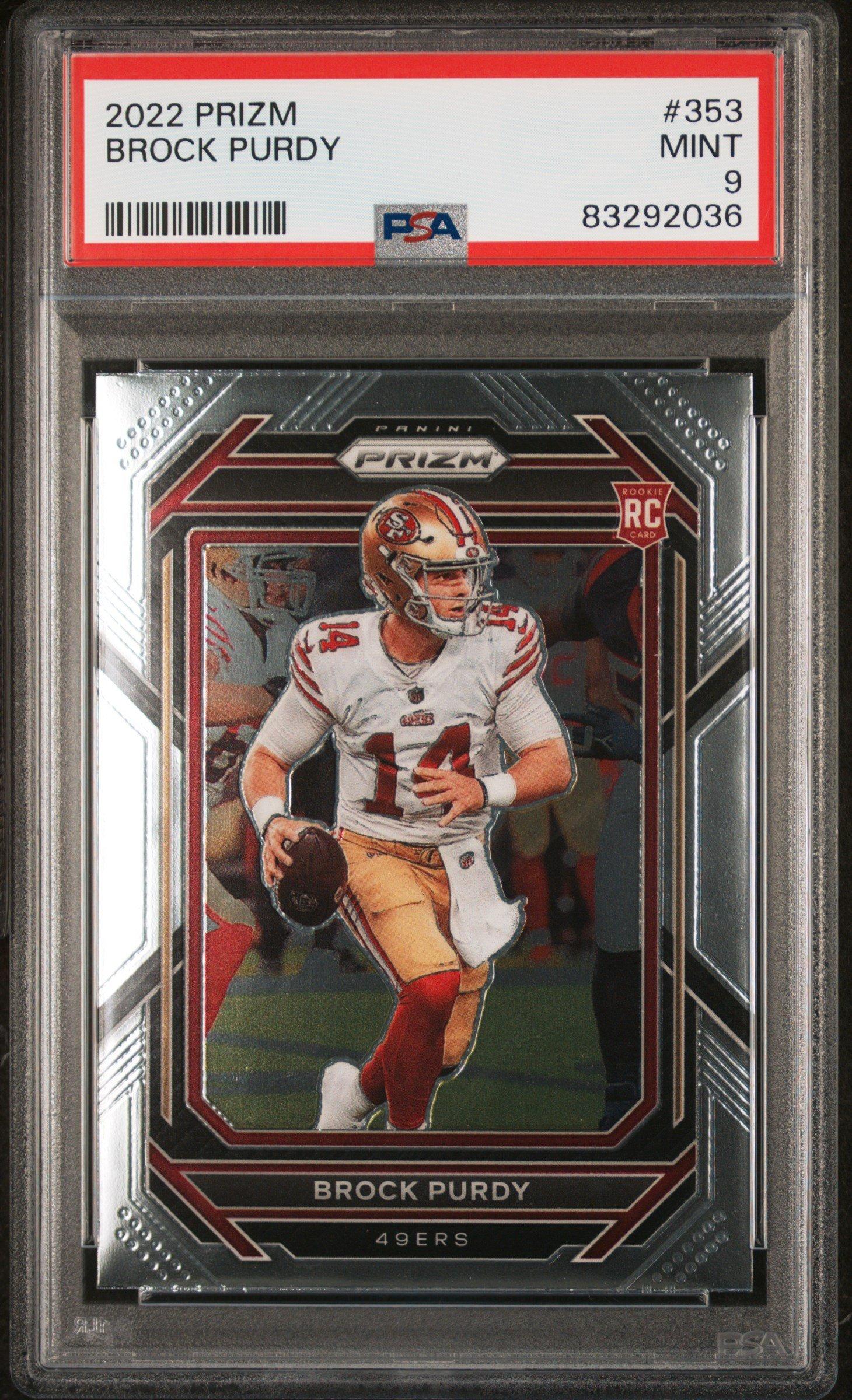 2022 Panini Prizm 353 Brock Purdy PSA 9