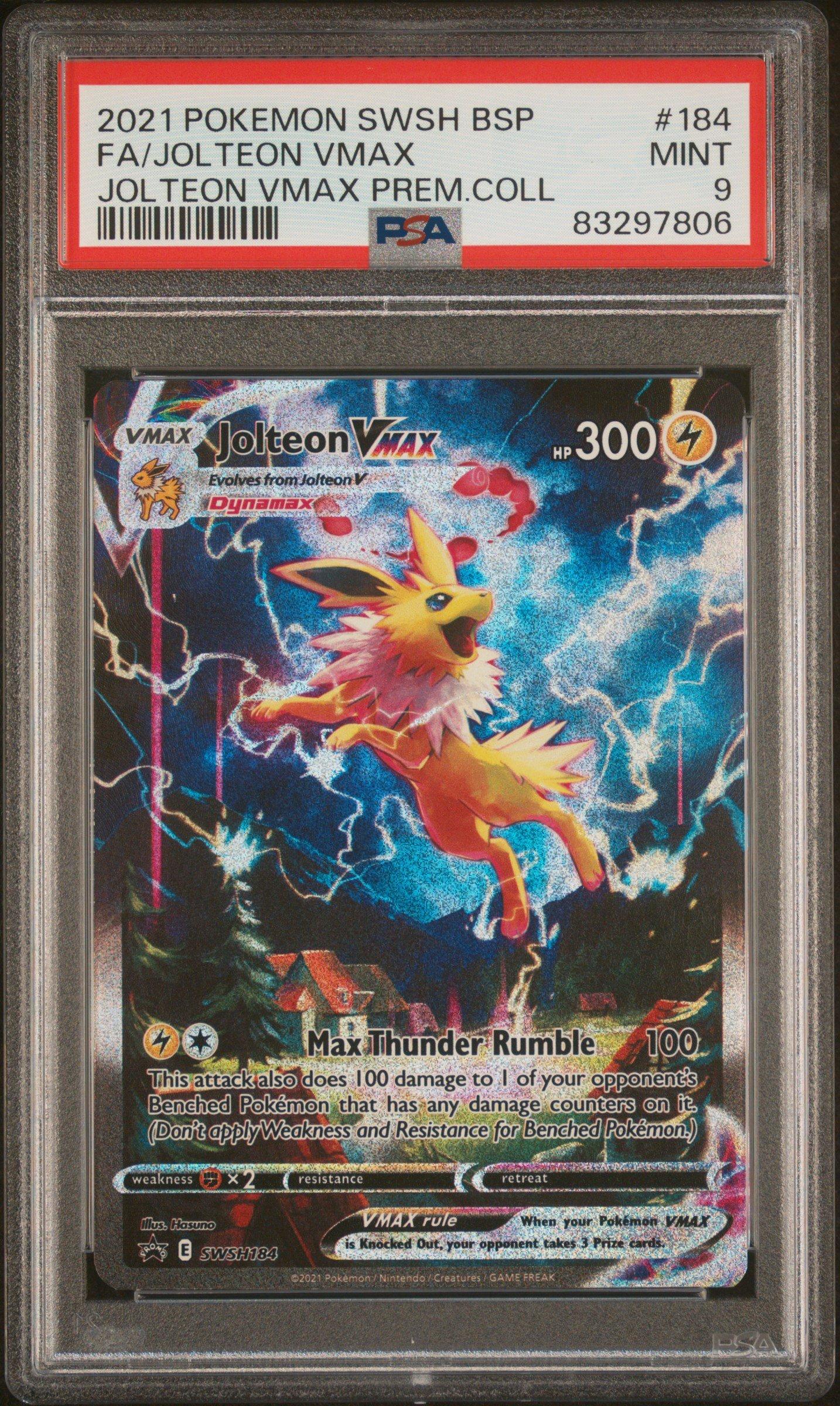 2021 Pokemon Swsh Black Star Promo 184 Full Art/jolteon Vmax