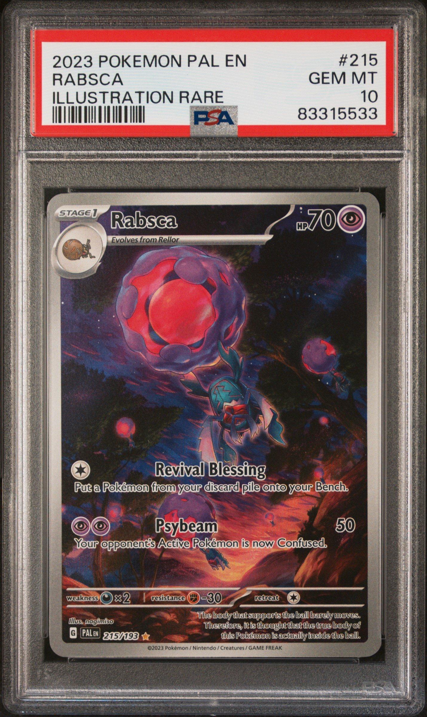rabsca pokemon card value 025/182 Rabsca Ex