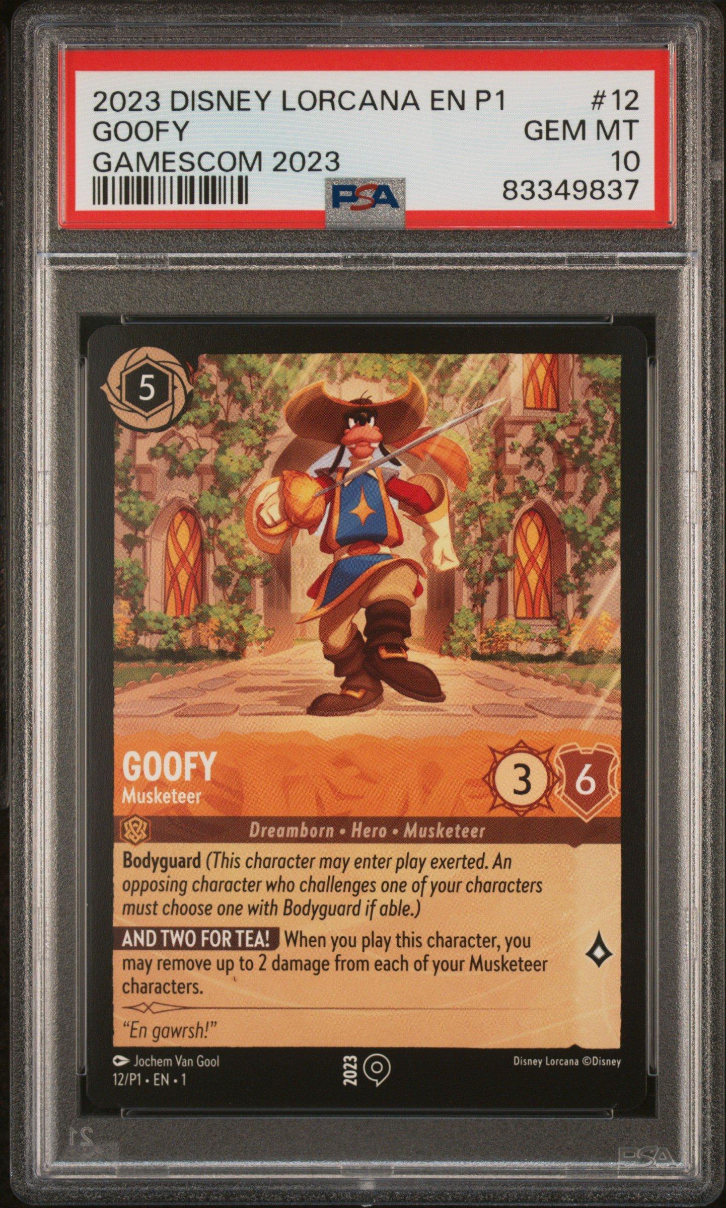2023 Disney Lorcana En P1-promo 12 Goofy - Musketeer Gamescom 2023