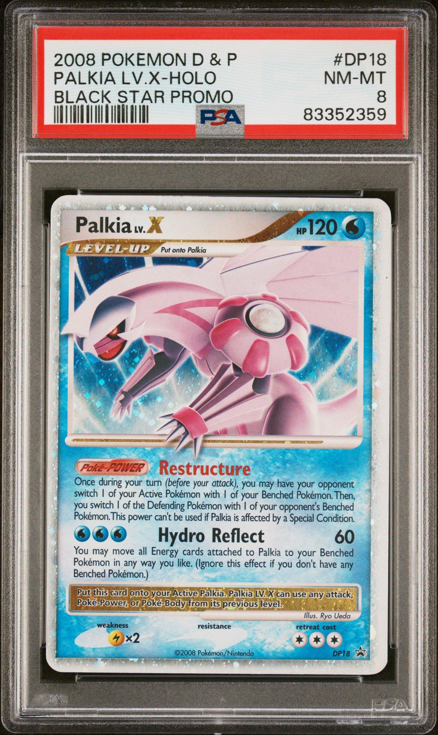 2008 Pokemon Diamond & Pearl Black Star Promo Dp18 Palkia Lv.x