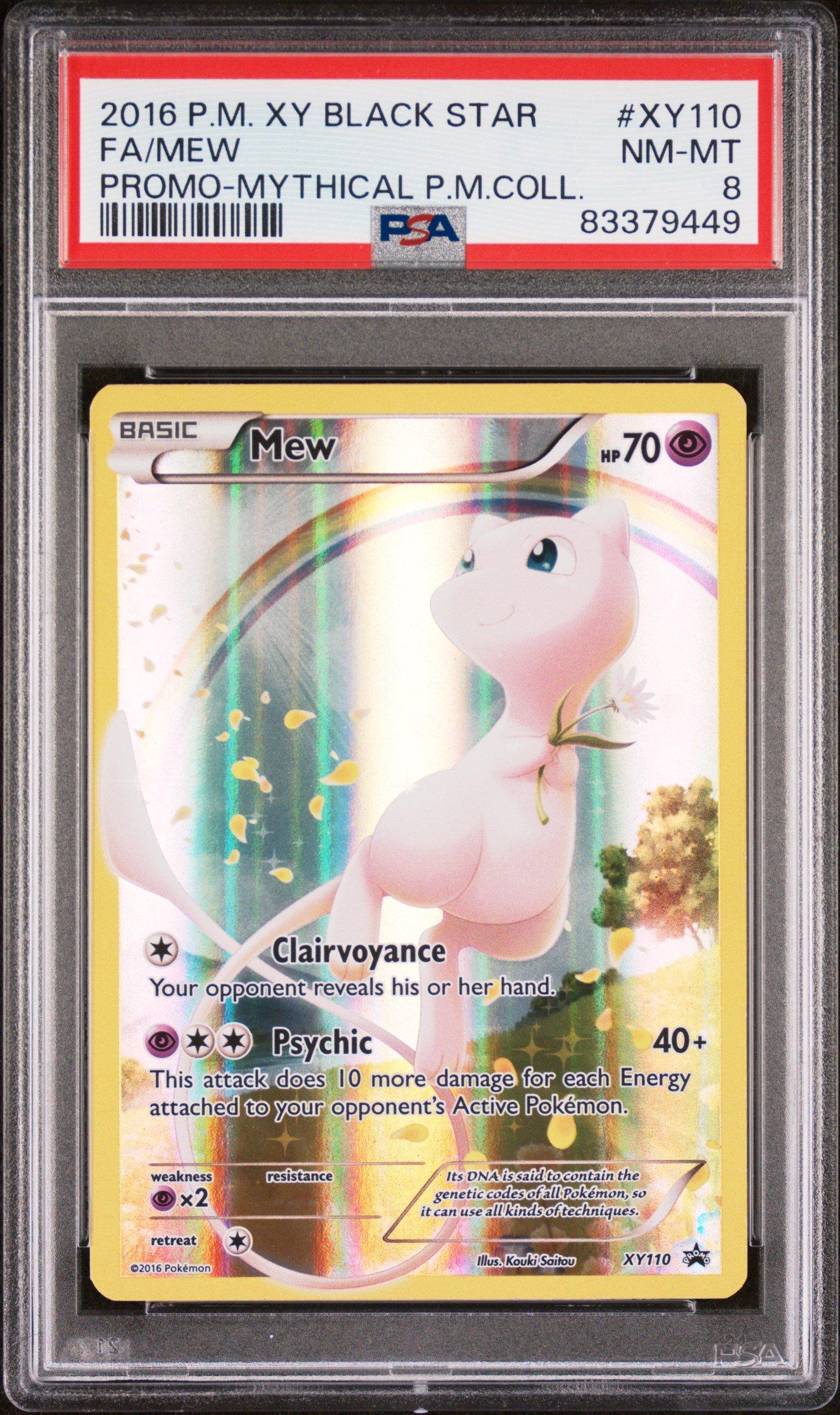 2016 Pokemon Xy Black Star Promo Xy110 Full Art/mew Mythical