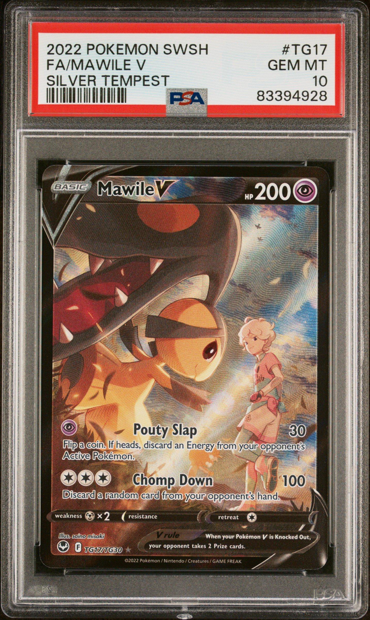 2022 Pokemon Sword & Shield Silver Tempest Tg17 Full Art/mawile V