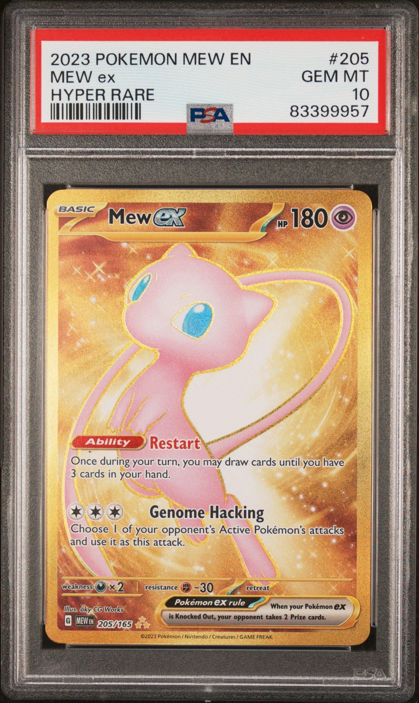 2023 Pokemon Mew En-151 205 Mew Ex Hyper Rare PSA 10 Graded Card