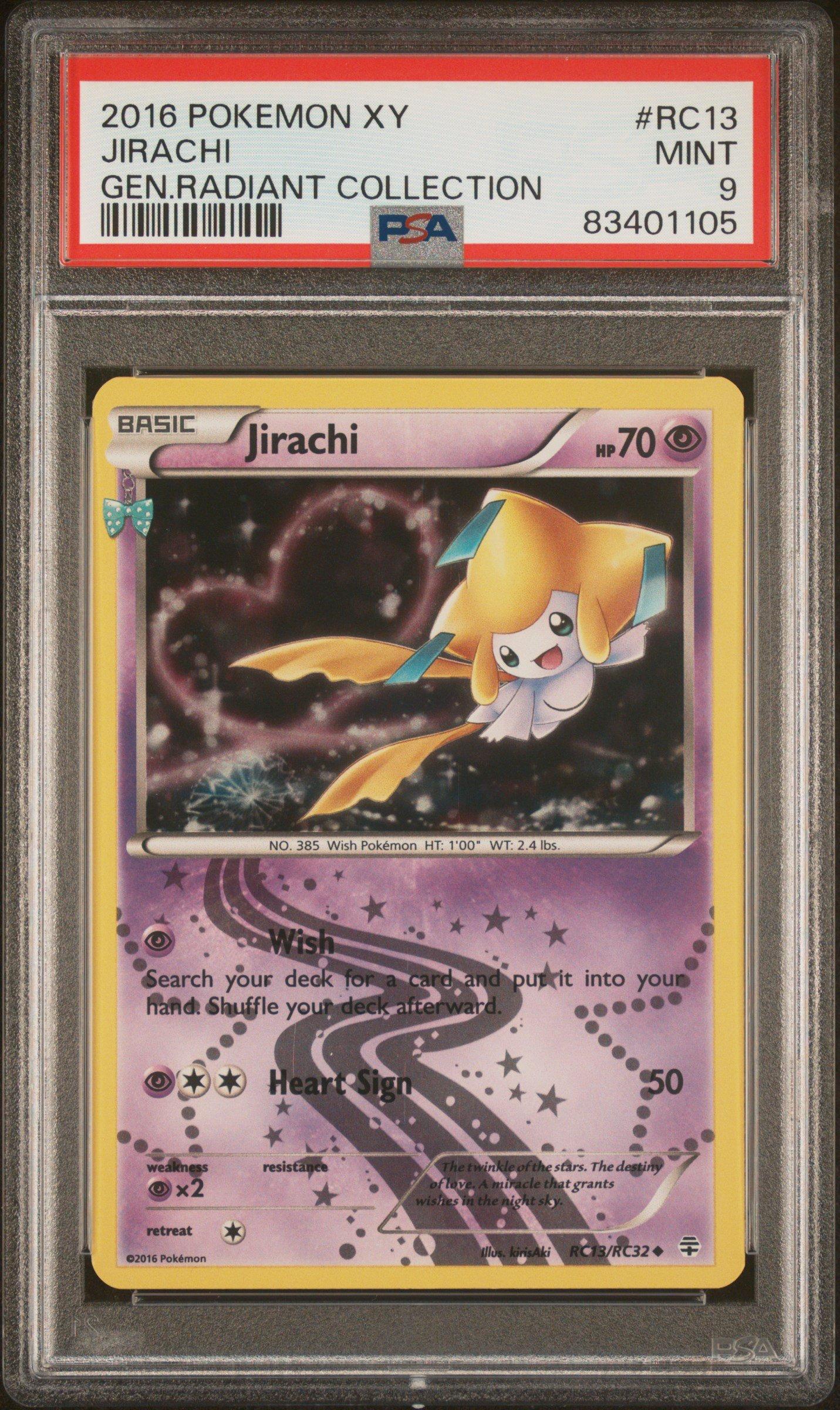 2016 Pokemon Xy Generations Radiant Collection Rc13 Jirachi PSA 9